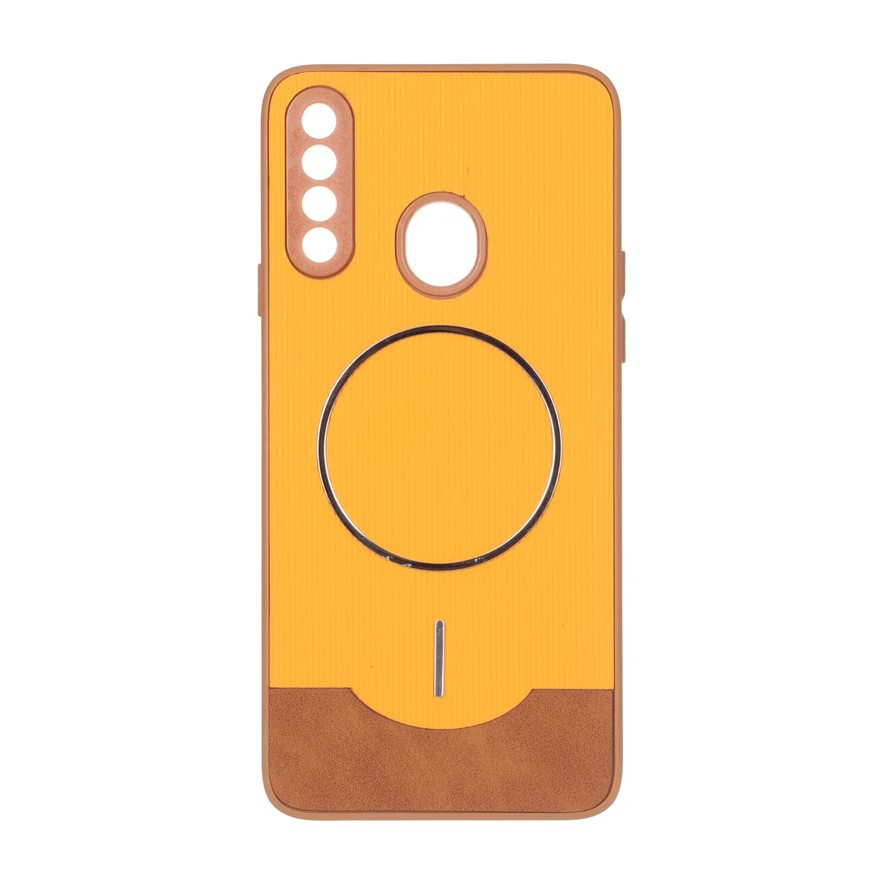 1725212 قاب Line Case جیر MagSafe فلزی محافظ لنزدار Samsung Galaxy A20s - نارنجی - تصویر 1