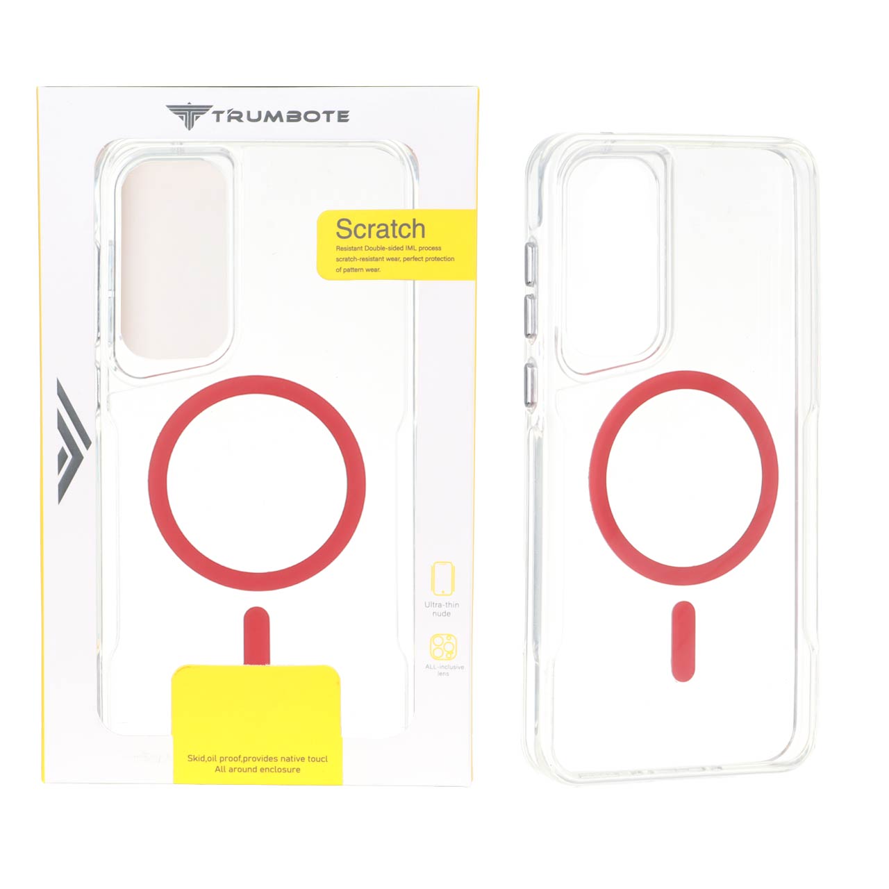 1729782 قاب Trumbote NewZone شفاف MagSafe مدل Samsung Galaxy A35 / A55 - قرمز (پک دار) - تصویر 1