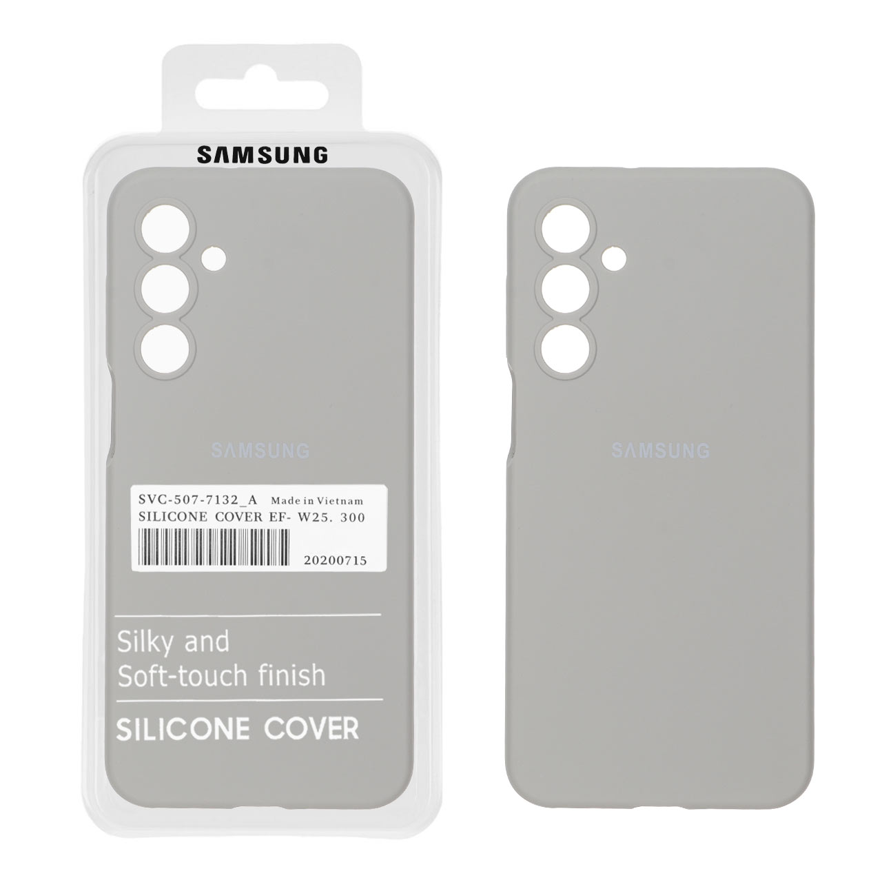 1730548 قاب سیلیکونی پاک کنی اورجینال درجه یک Samsung Galaxy A16 - طوسی (پک دار) - تصویر 1