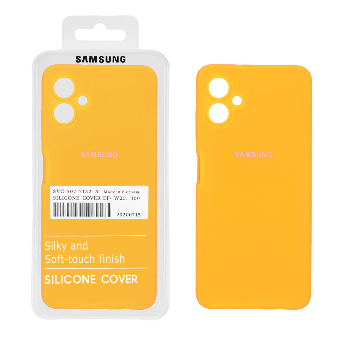 1730640 قاب سیلیکونی پاک کنی اورجینال درجه یک Samsung Galaxy A06 - نارنجی فانتزی (پک دار) - تصویر 1