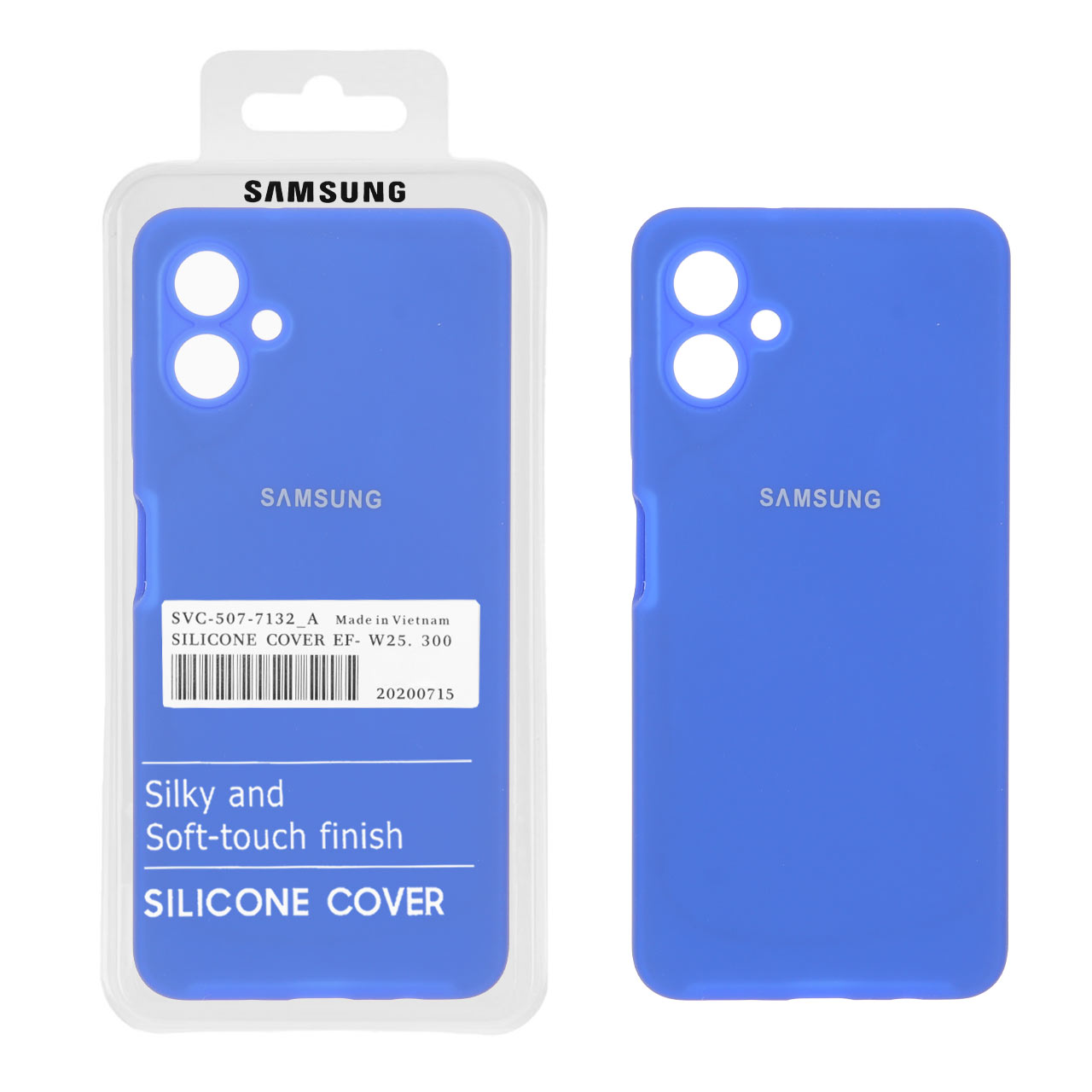 1730642 قاب سیلیکونی پاک کنی اورجینال درجه یک Samsung Galaxy A06 - آبی کاربنی (پک دار) - تصویر 1