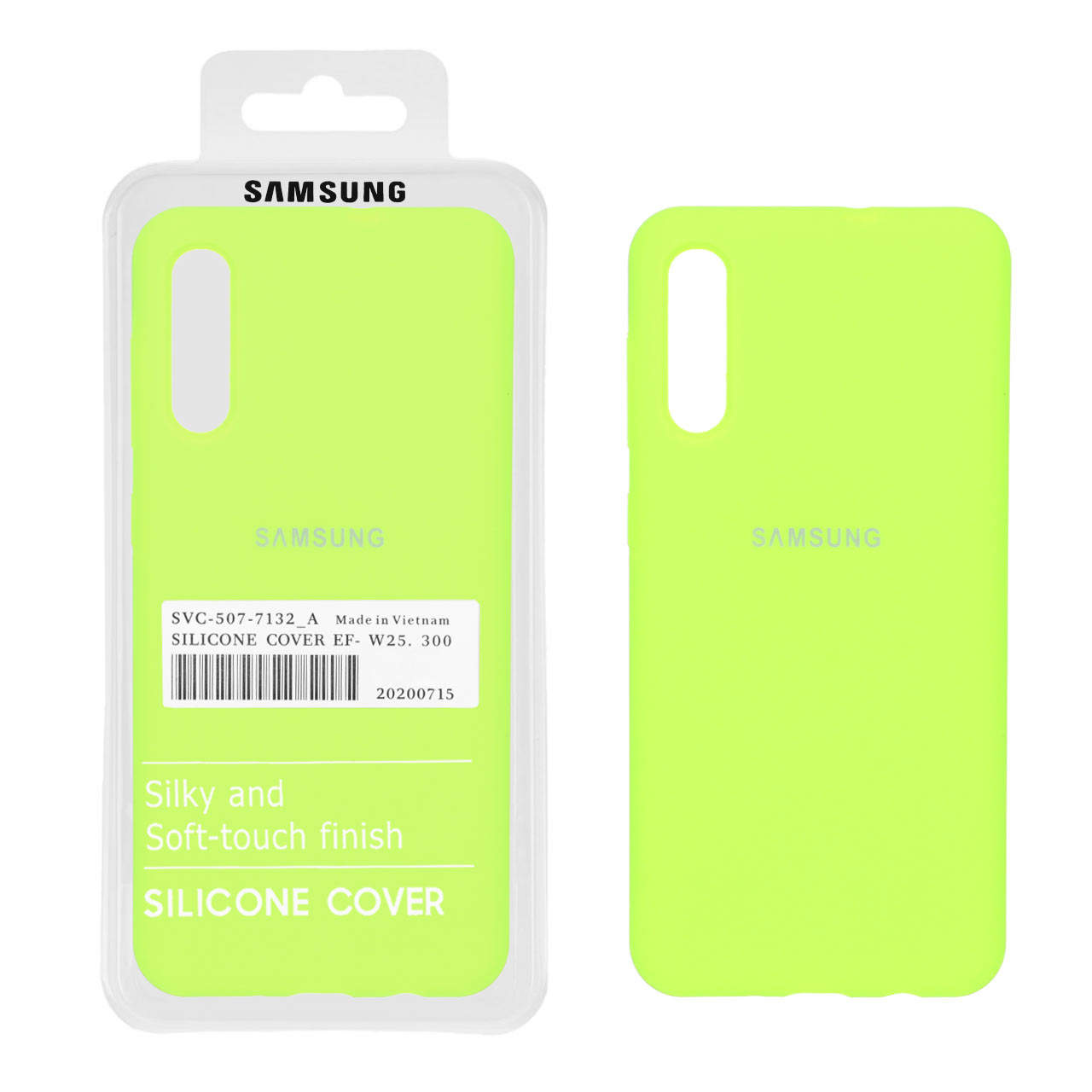 1730654 قاب سیلیکونی پاک کنی اورجینال درجه یک Samsung Galaxy A50 / A50s / A30s - سبز فسفری (پک دار) - تصویر 1