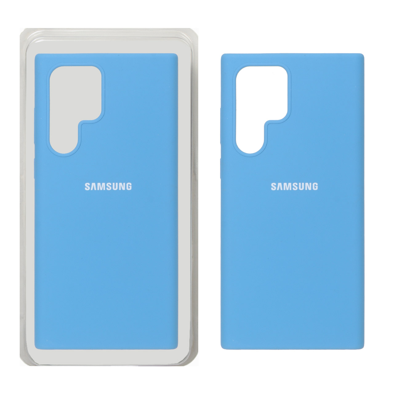1730688 قاب سیلیکونی پاک کنی اورجینال Samsung Galaxy S22 Ultra - آبی کد 1 (پک دار) - تصویر 1