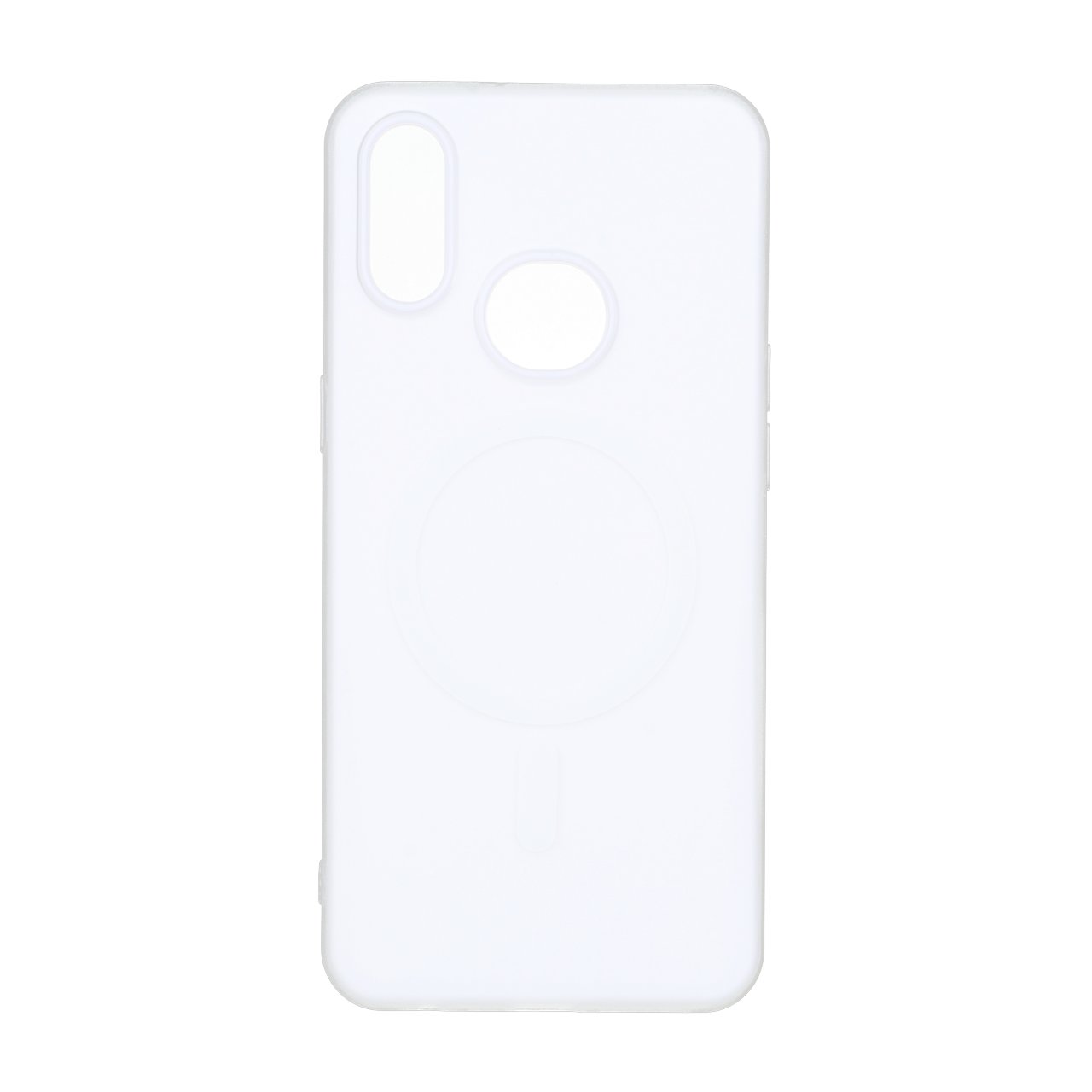 1731012 قاب دو لایه مات طرح مگ سیف Samsung Galaxy A10s - سفید - تصویر 1