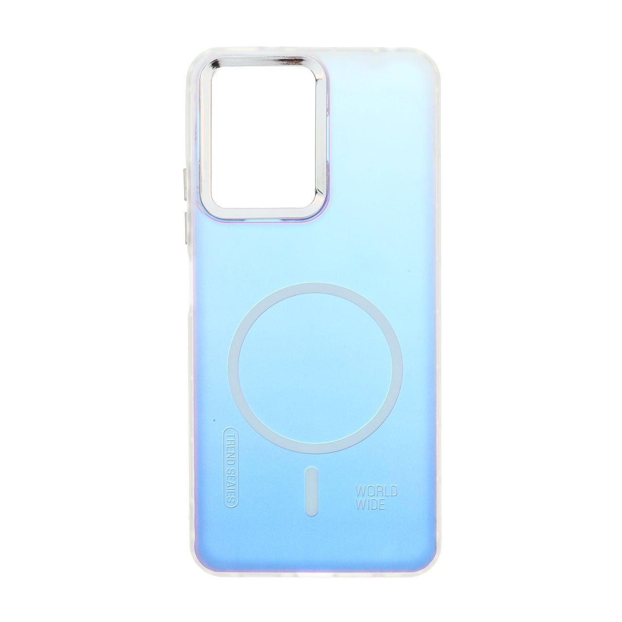 1734886 قاب هولوگرامی Trend Seaies طرح مگ سیف دو رنگ لنز کروم Xiaomi Redmi Note 12 4G - بنفش - MPS - تصویر 1