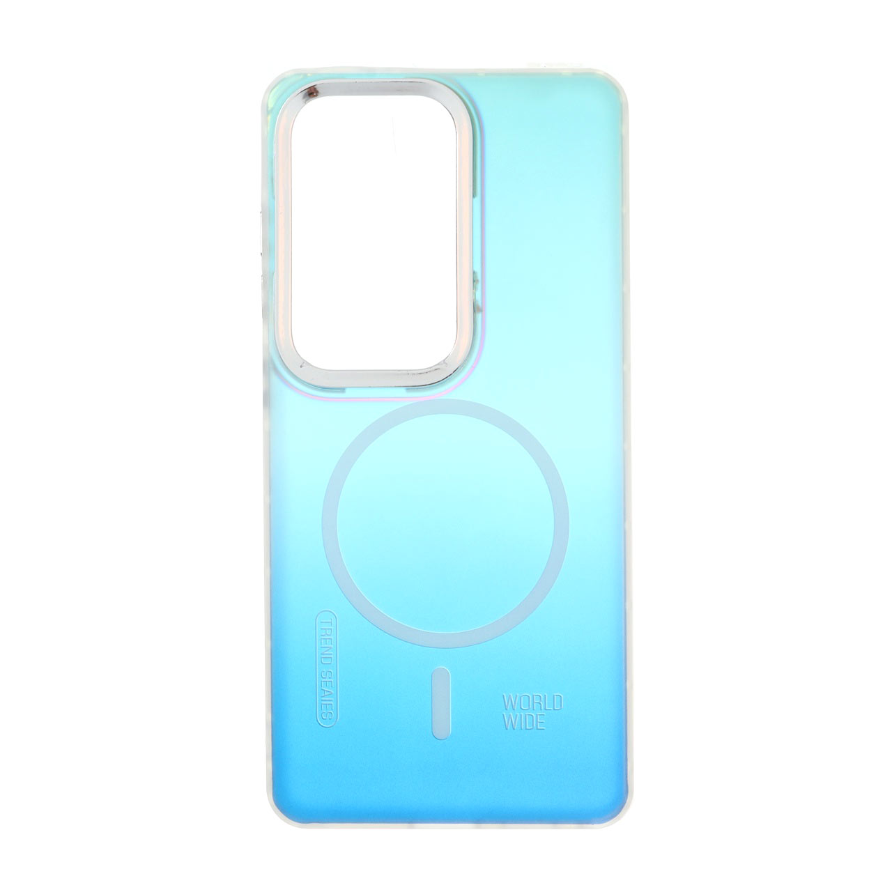 1734966 قاب هولوگرامی Trend Seaies طرح مگ سیف دو رنگ لنز کروم Samsung Galaxy S26 Ultra - سبز آبی - MPS - تصویر 1