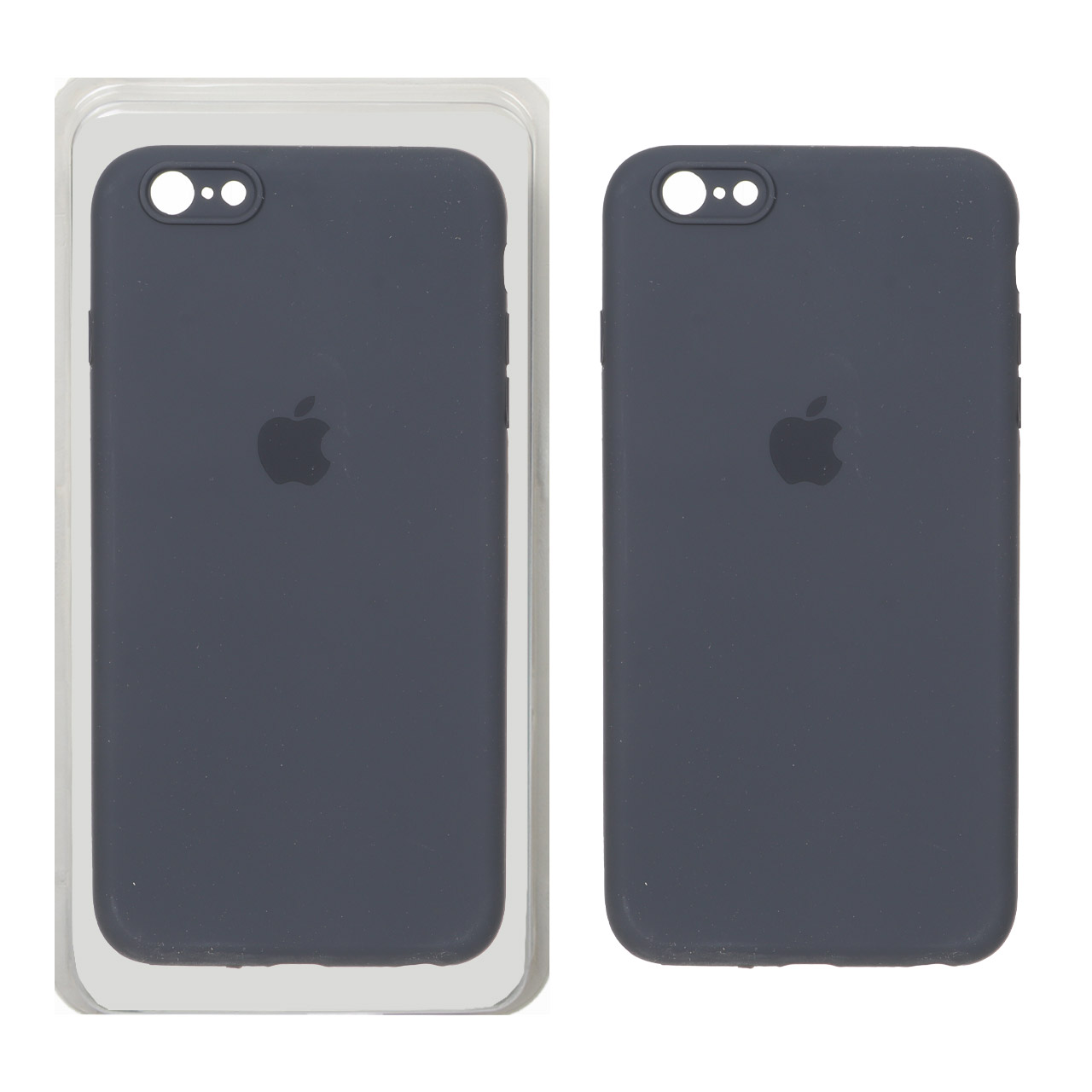 1737418 قاب سیلیکونی پاک کنی محافظ لنزدار اورجینال Apple iPhone 6 Plus / iPhone 6s Plus - خاکستری کد 1 (پک اصلی) - تصویر 1
