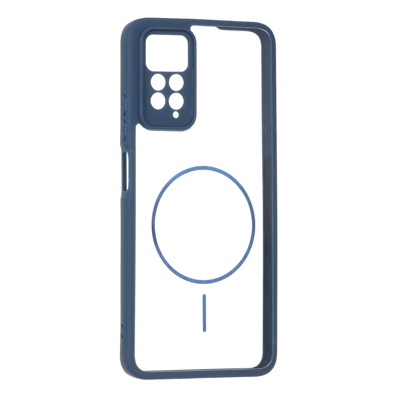 1737840 قاب پشت سخت شفاف محافظ لنزدار طرح مگ سیف دور رنگی Xiaomi Redmi Note 12 Pro 4G / Redmi Note 11 Pro - سرمه ای - تصویر 1