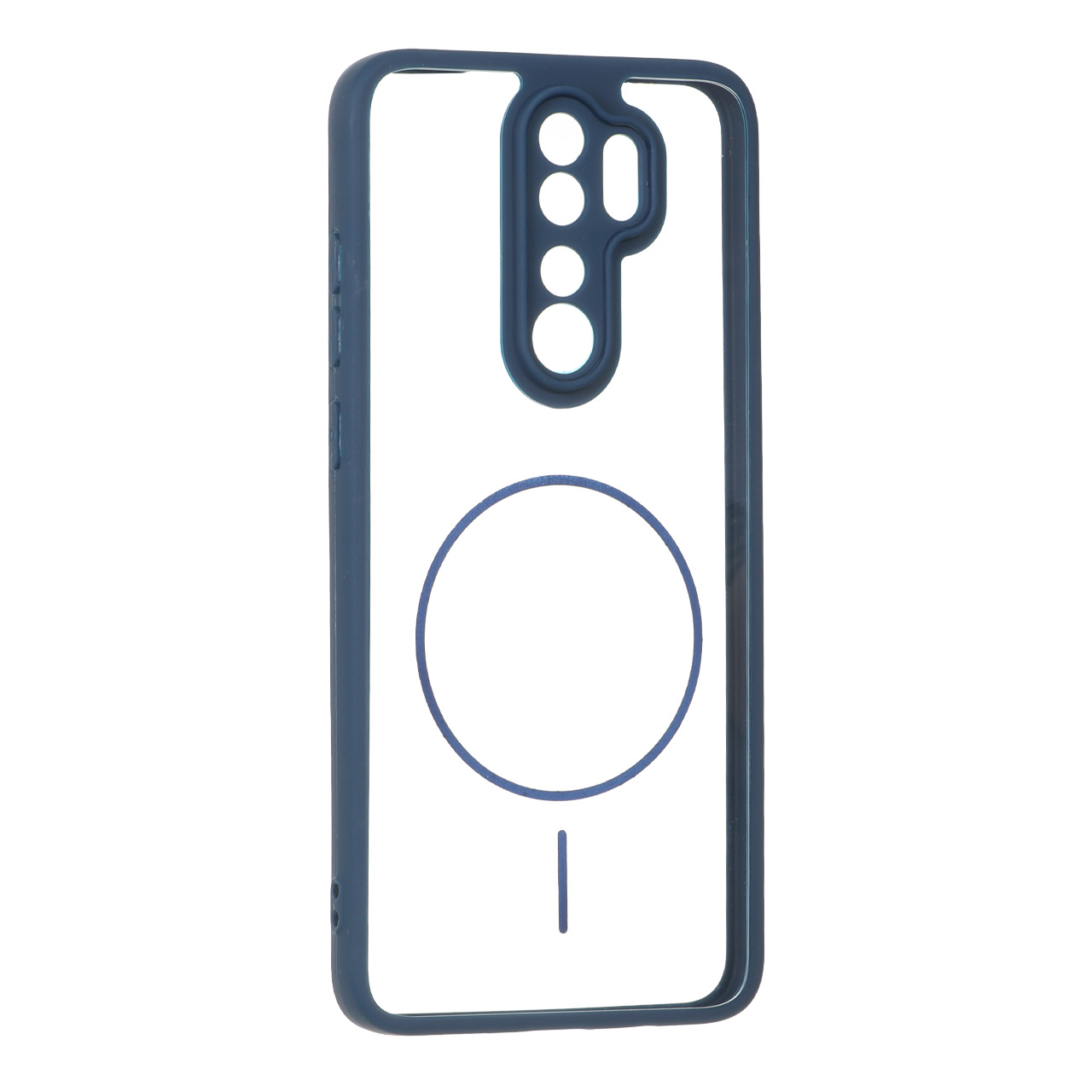 1737960 قاب پشت سخت شفاف محافظ لنزدار طرح مگ سیف دور رنگی Xiaomi Redmi Note 8 Pro - سرمه ای - تصویر 1