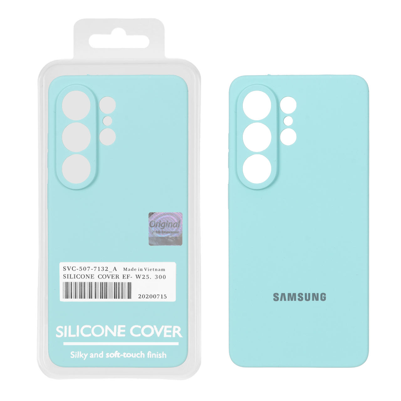 2322802 قاب سیلیکونی پاک کنی اورجینال Master Quality مدل Samsung Galaxy S26 Ultra - سبز آبی (پک دار) - تصویر 1