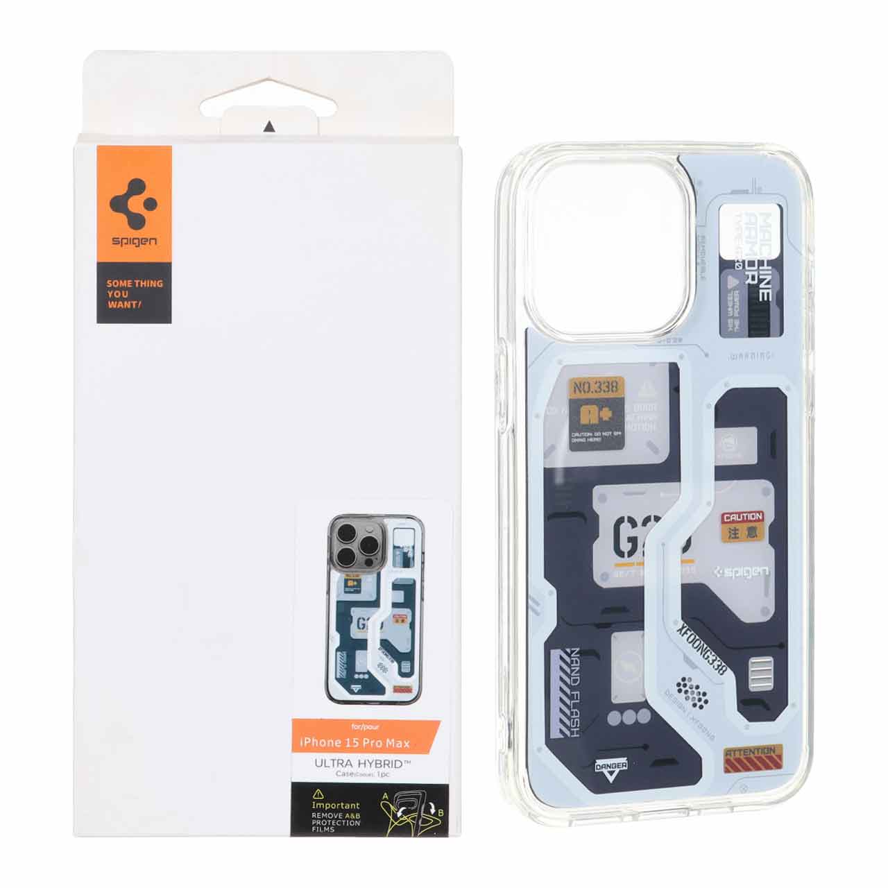 2861658 قاب اورجینال Spigen طرح تکنولوژی G20 مدل Apple iPhone 15 Pro Max - کد 20 (پک دار) - تصویر 1