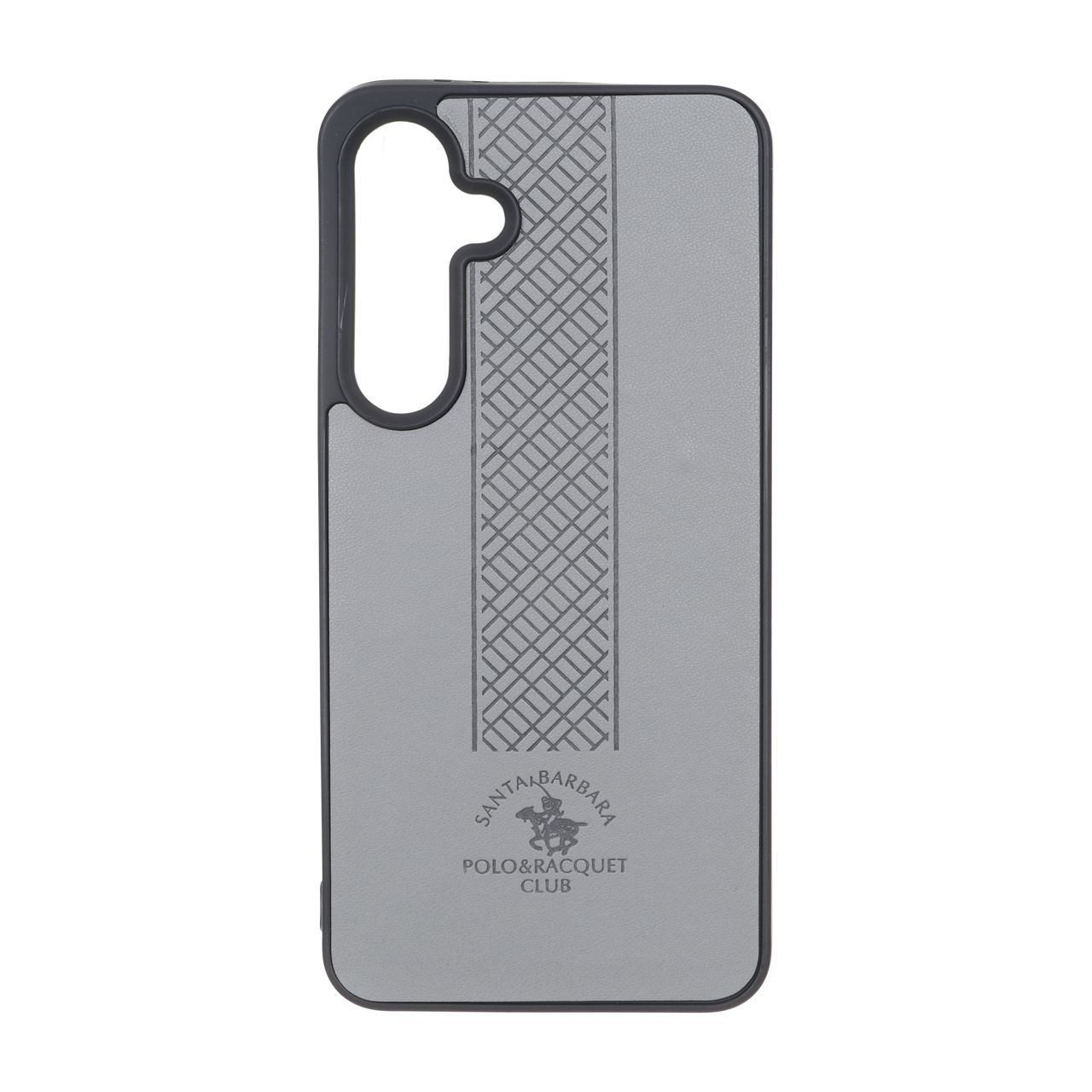 4173890 قاب طرح چرم Polo هاشور دار Samsung Galaxy S24 FE - طوسی - تصویر 1