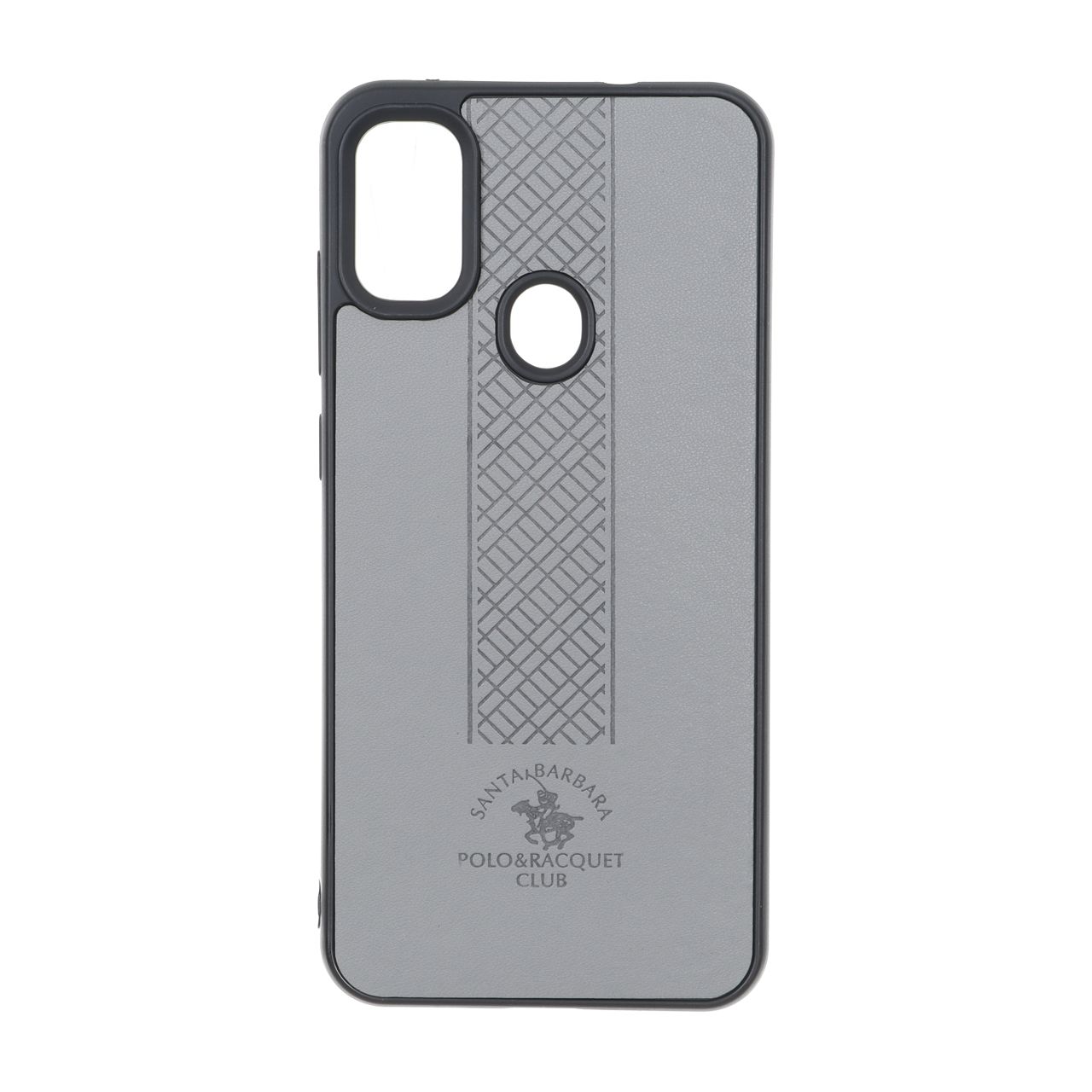4174008 قاب طرح چرم Polo هاشور دار Samsung Galaxy A11 / M11 - طوسی - تصویر 1