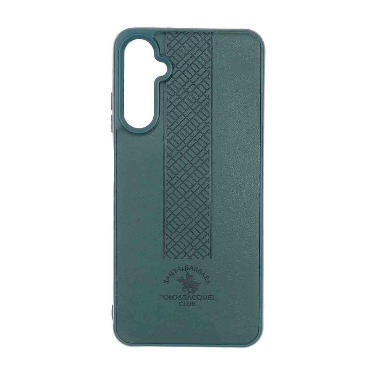 4174048 قاب طرح چرم Polo هاشور دار Samsung Galaxy A05s - سبز - تصویر 1