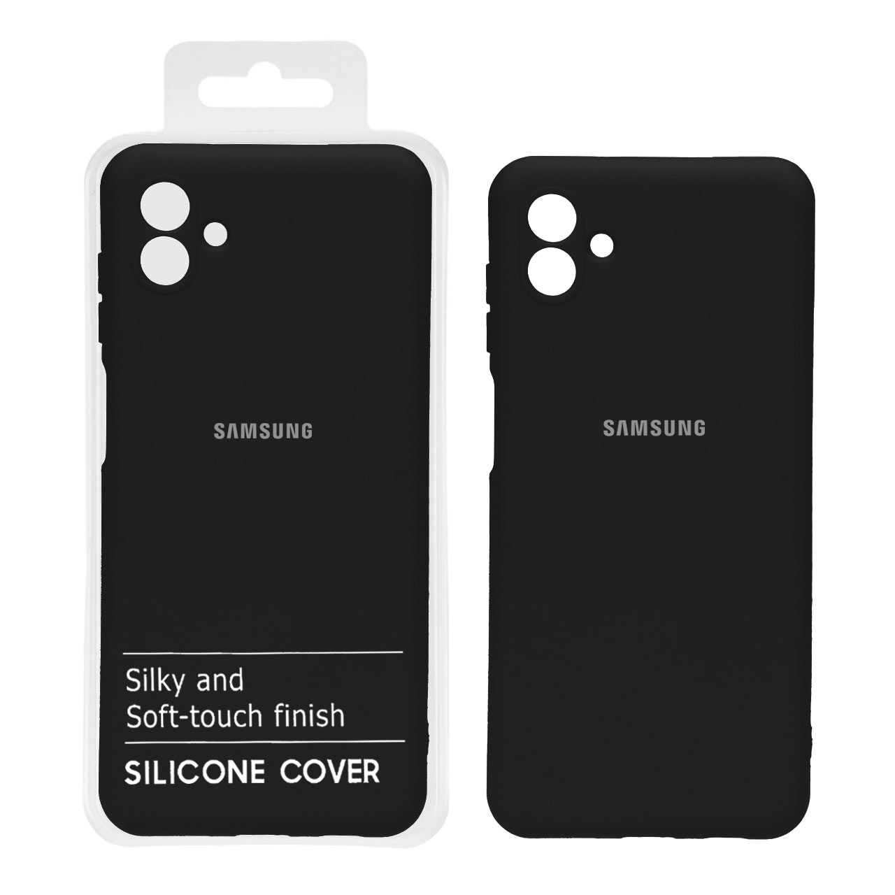 755232 قاب نیو سیلیکون محافظ لنزدار RFF مدل Samsung A04 - مشکی کد7 (پک دار) - تصویر 1