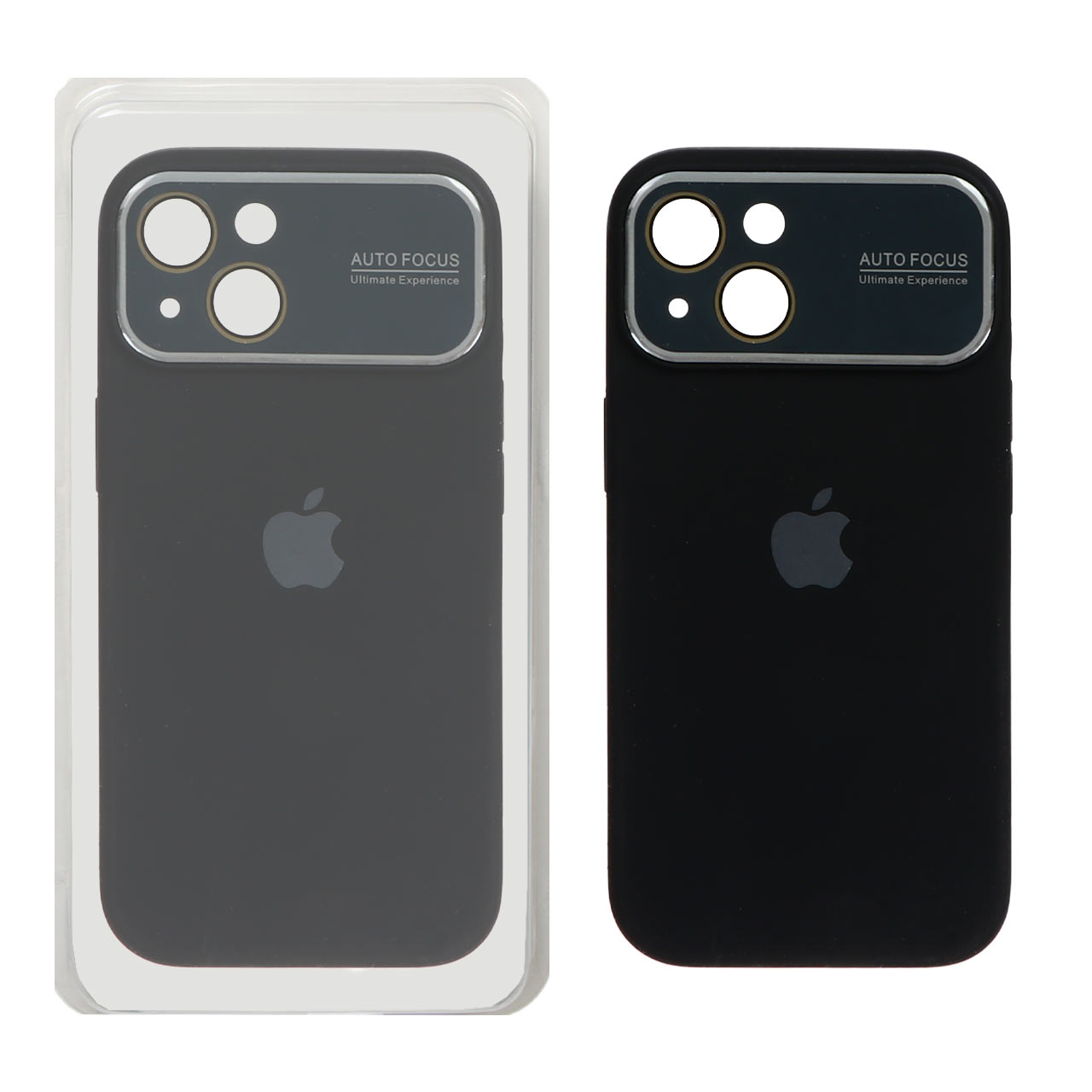 996666 قاب سیلیکونی اورجینال Auto Focus محافظ لنز شیشه ای Apple iPhone 15 - مشکی خاکستری - تصویر 1