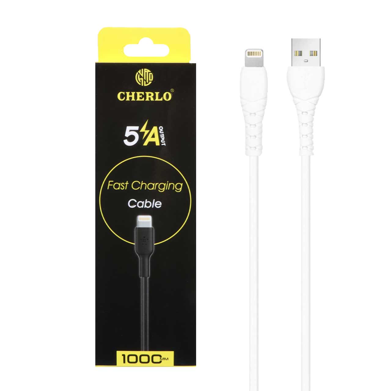 کابل شارژ فست آیفون CHERLO مدل CH-IP10 - سفید - SMO - اسپه کالا کابل شارژ فست آیفون CHERLO مدل CH-IP10 - سفید - SMO - تصویر 1