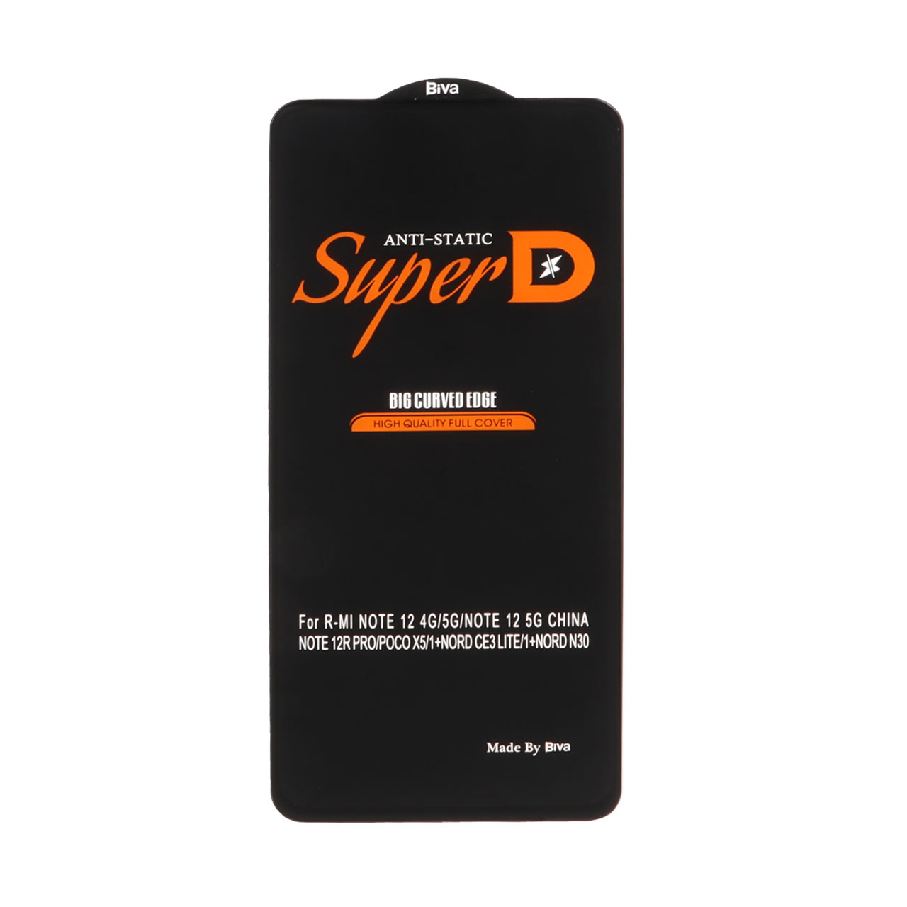 محافظ صفحه نمایش شیشه ای Xiaomi Redmi Note 12 4G / Redmi Note 12 5G / Poco X5 / Honor X8 / X8A / X10 / Realme 11 / Oppo A98 / Oppo A58 / Note 12R Pro - Full Cover Super D Biva - مشکی (بدون پک) - اسپه کالا محافظ صفحه نمایش شیشه ای Xiaomi Redmi Note 12 4G / Redmi Note 12 5G / Poco X5 / Honor X8 / X8A / X10 / Realme 11 / Oppo A98 / Oppo A58 / Note 12R Pro - Full Cover Super D Biva - مشکی (بدون پک) - تصویر 1