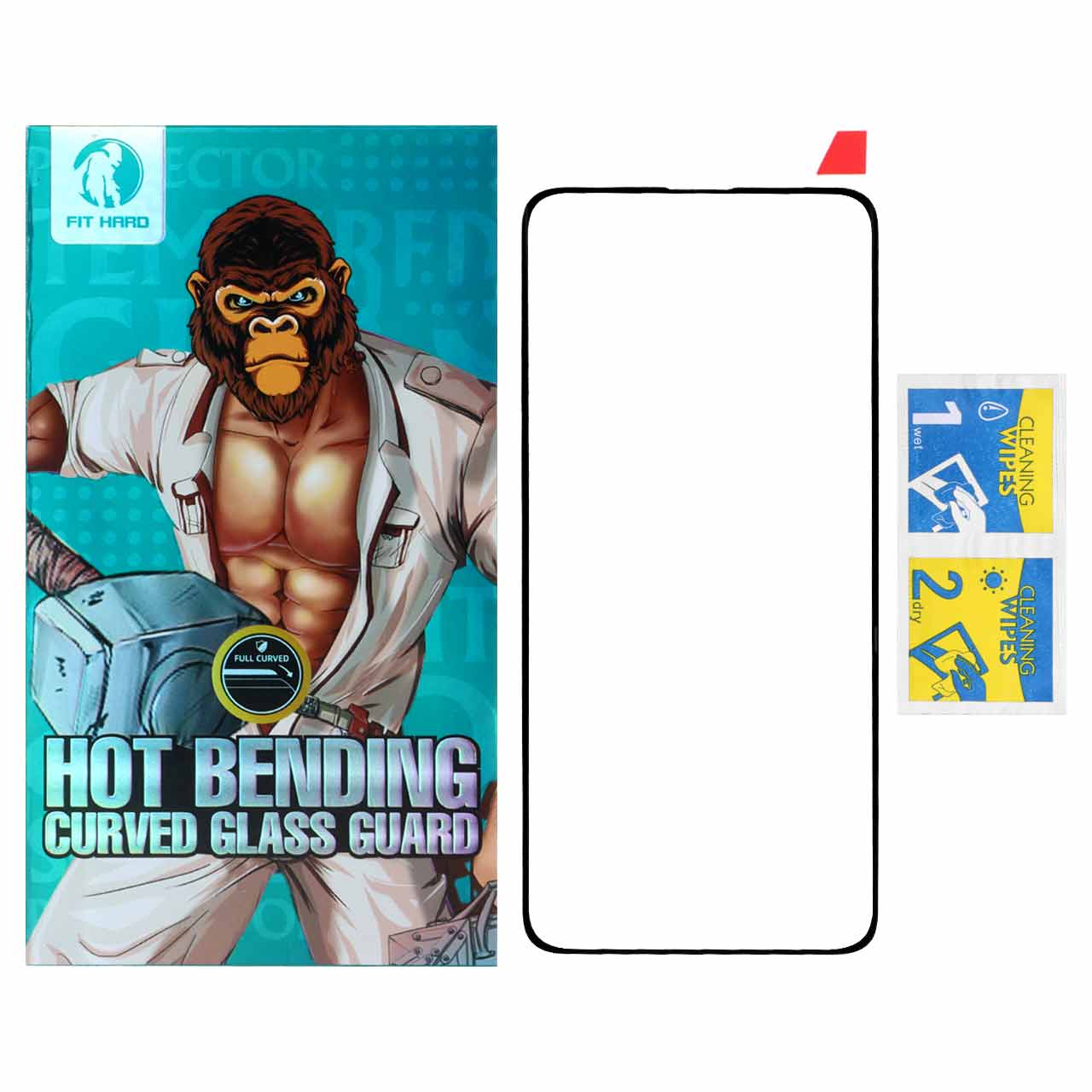 1161482 محافظ صفحه نمایش خم فول چسب Fit Hard مدل Samsung Galaxy S10 Plus (پک دار) - تصویر 1