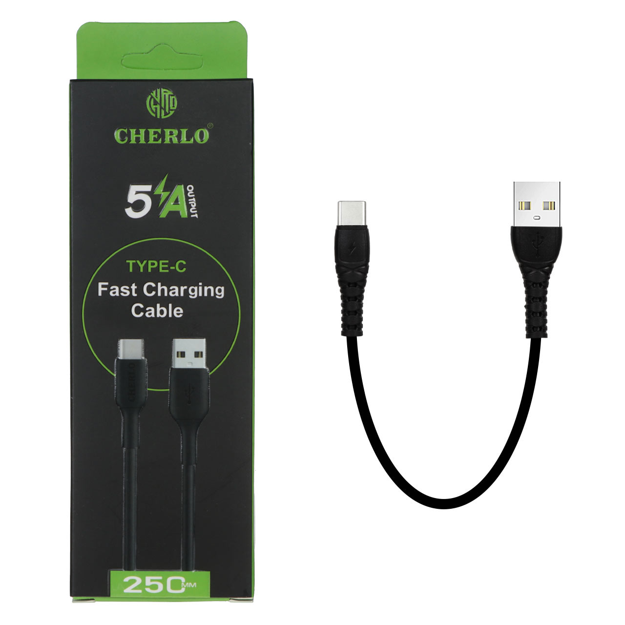کابل شارژ پاوربانک CHERLO Type-C مدل CH-SM10 - مشکی - SMO - اسپه کالا کابل شارژ پاوربانک CHERLO Type-C مدل CH-SM10 - مشکی - SMO - تصویر 1