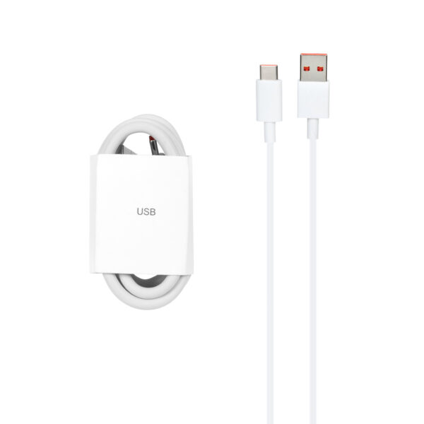 کابل شارژ Xiaomi Type-C مدل 120W درجه یک - سفید (گارانتی شش ماهه نیکان همراه)