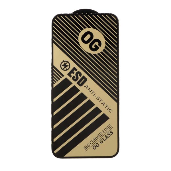 محافظ صفحه نمایش شیشه ای Full Cover OG Anti Static ESD مدل Apple iPhone 15 Pro Max