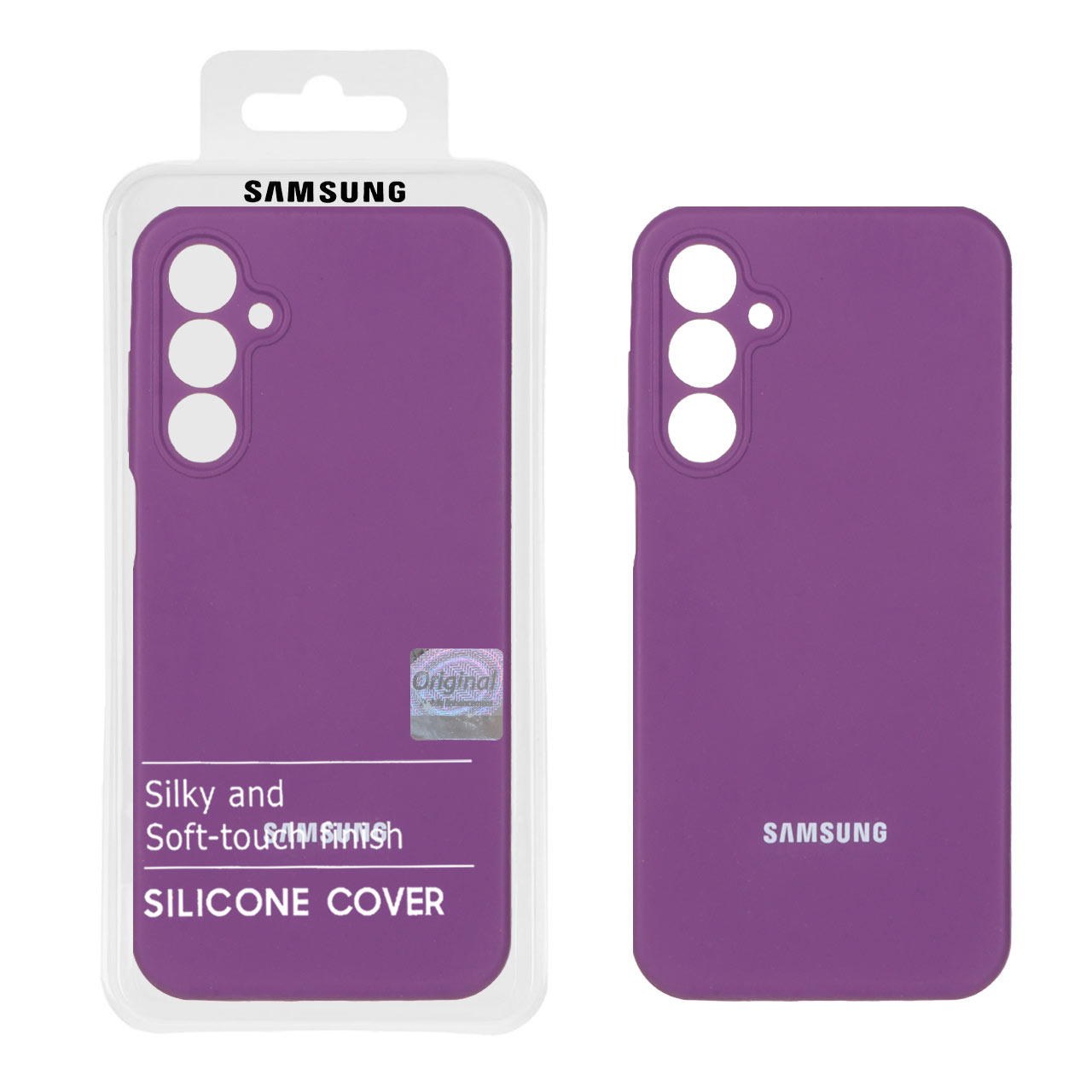 1312046 قاب سیلیکونی پاک کنی اورجینال Master Quality مدل Samsung Galaxy A25 5G - ارغوانی (پک دار) - تصویر 1