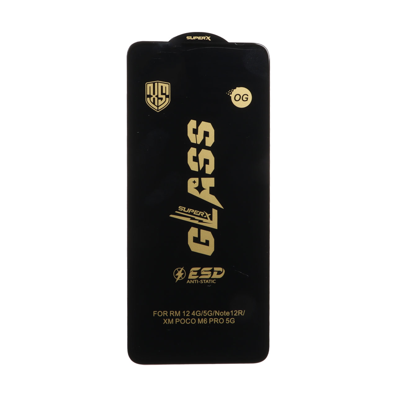 1312668 محافظ صفحه نمایش شیشه ای درجه یک Full Cover Super X OG - ESD OVOG مدل Xiaomi Redmi 12 / Redmi 13X / Redmi 13 4G / Poco M6 Pro 5G / Poco M6 4G - تصویر 1