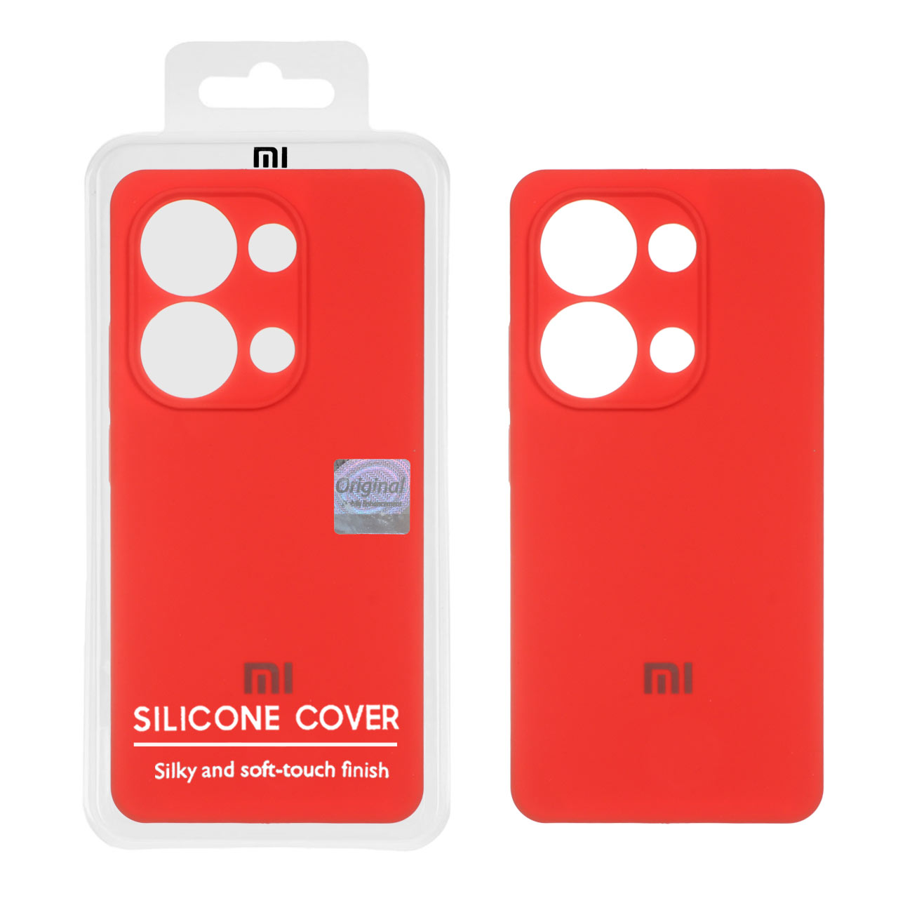 1316568 قاب سیلیکونی پاک کنی اورجینال Master Quality مدل Xiaomi Redmi Note 14S / Note 13 Pro 4G / M6 Pro 4G - قرمز (پک دار) - تصویر 1