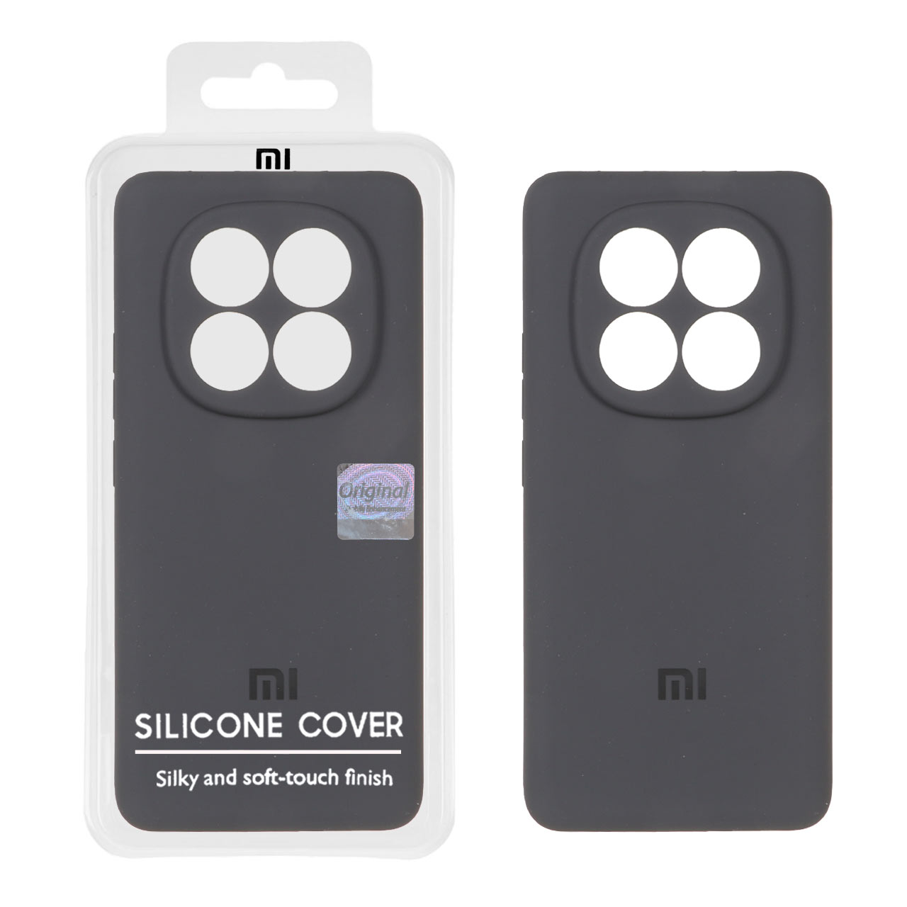 1330532 قاب سیلیکونی پاک کنی اورجینال Master Quality مدل Xiaomi Redmi Note 14 Pro 5G / Redmi Note 14 Pro Plus 5G / Poco X7 5G - خاکستری (پک دار) - تصویر 1