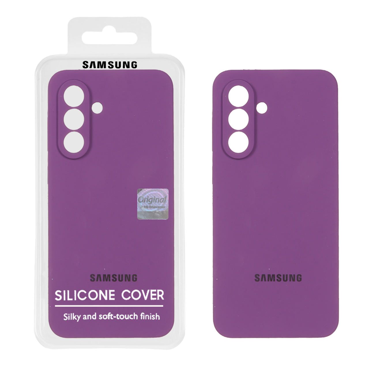 1330558 قاب سیلیکونی پاک کنی اورجینال Master Quality مدل Samsung Galaxy A56 / A36 - ارغوانی (پک دار) - تصویر 1