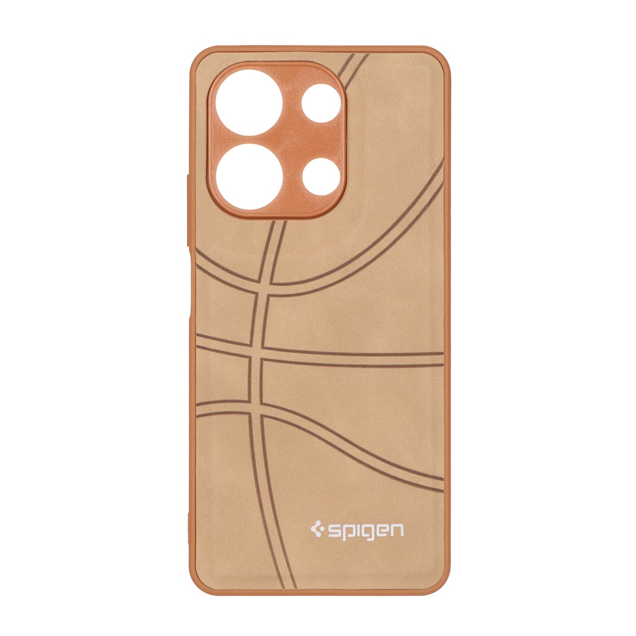 1338794 قاب طرح جیر Spigen بسکتبالی Xiaomi Redmi Note 13 4G - نسکافه ای - تصویر 1