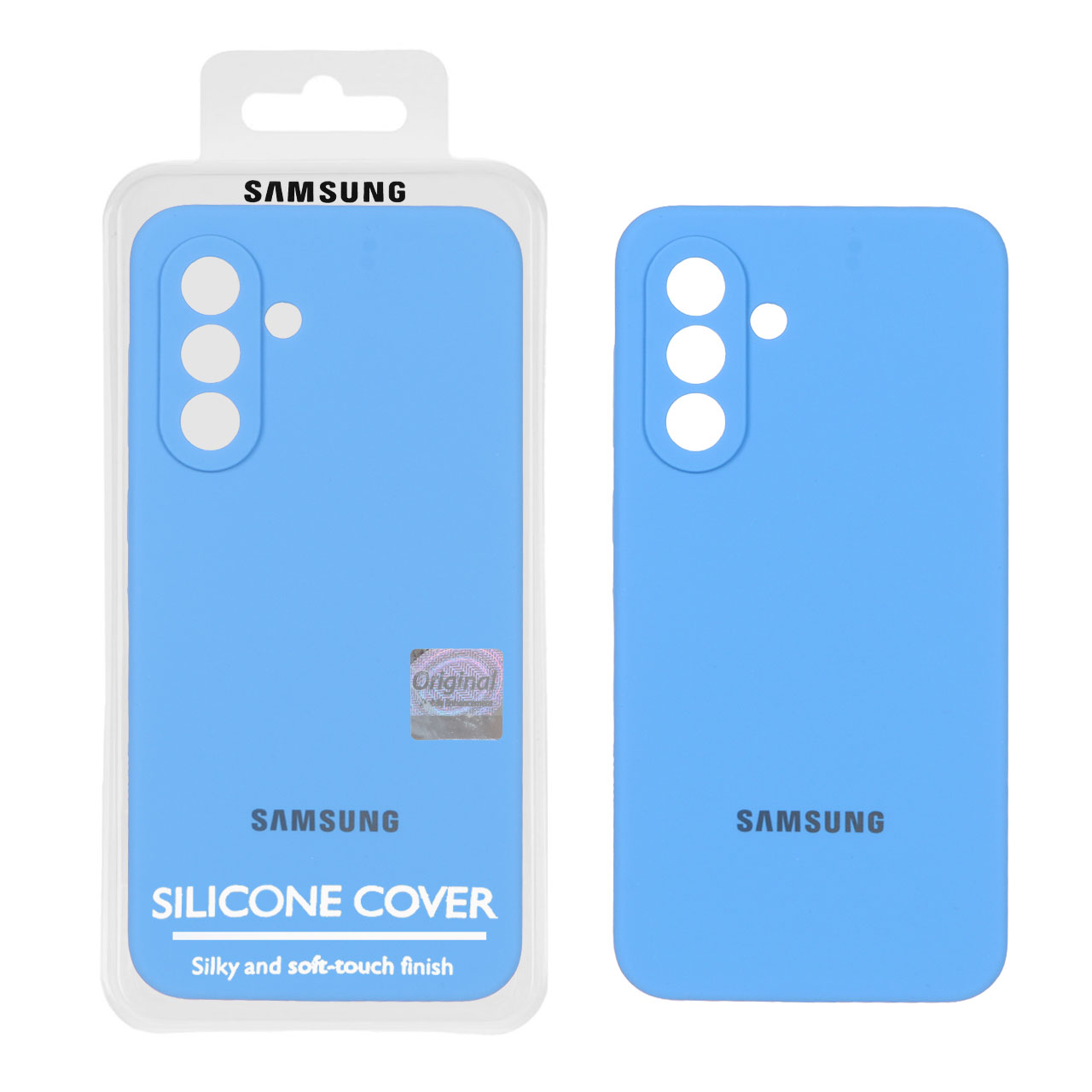 1352362 قاب سیلیکونی پاک کنی اورجینال Master Quality مدل Samsung Galaxy A56 / A36 - آبی (پک دار) - تصویر 1