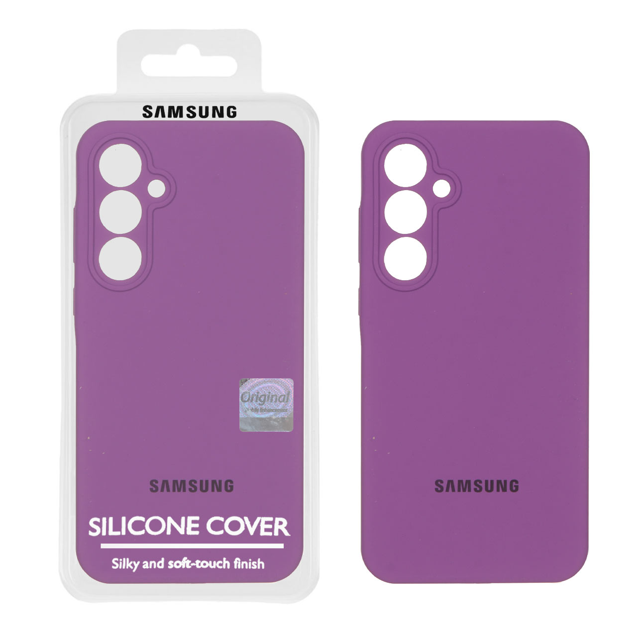 1362514 قاب سیلیکونی پاک کنی اورجینال Master Quality مدل Samsung Galaxy A35 - ارغوانی (پک دار) - تصویر 1