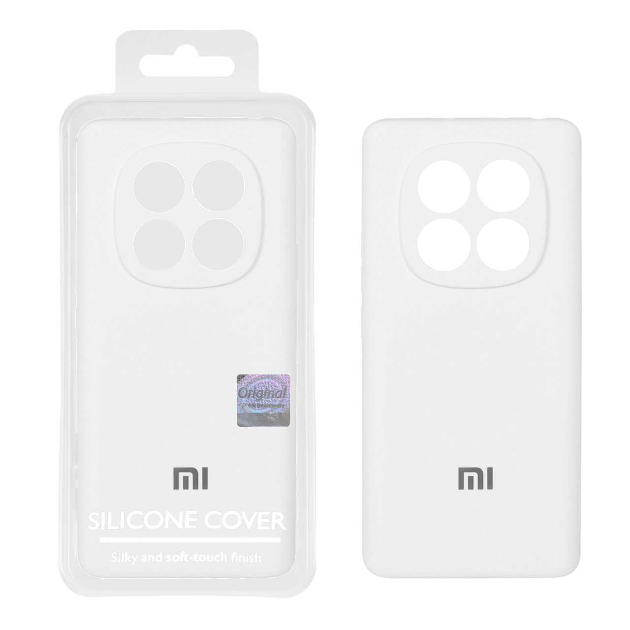 1402374 قاب سیلیکونی پاک کنی اورجینال Master Quality مدل Xiaomi Redmi Note 14 Pro 4G - سفید (پک دار) - تصویر 1