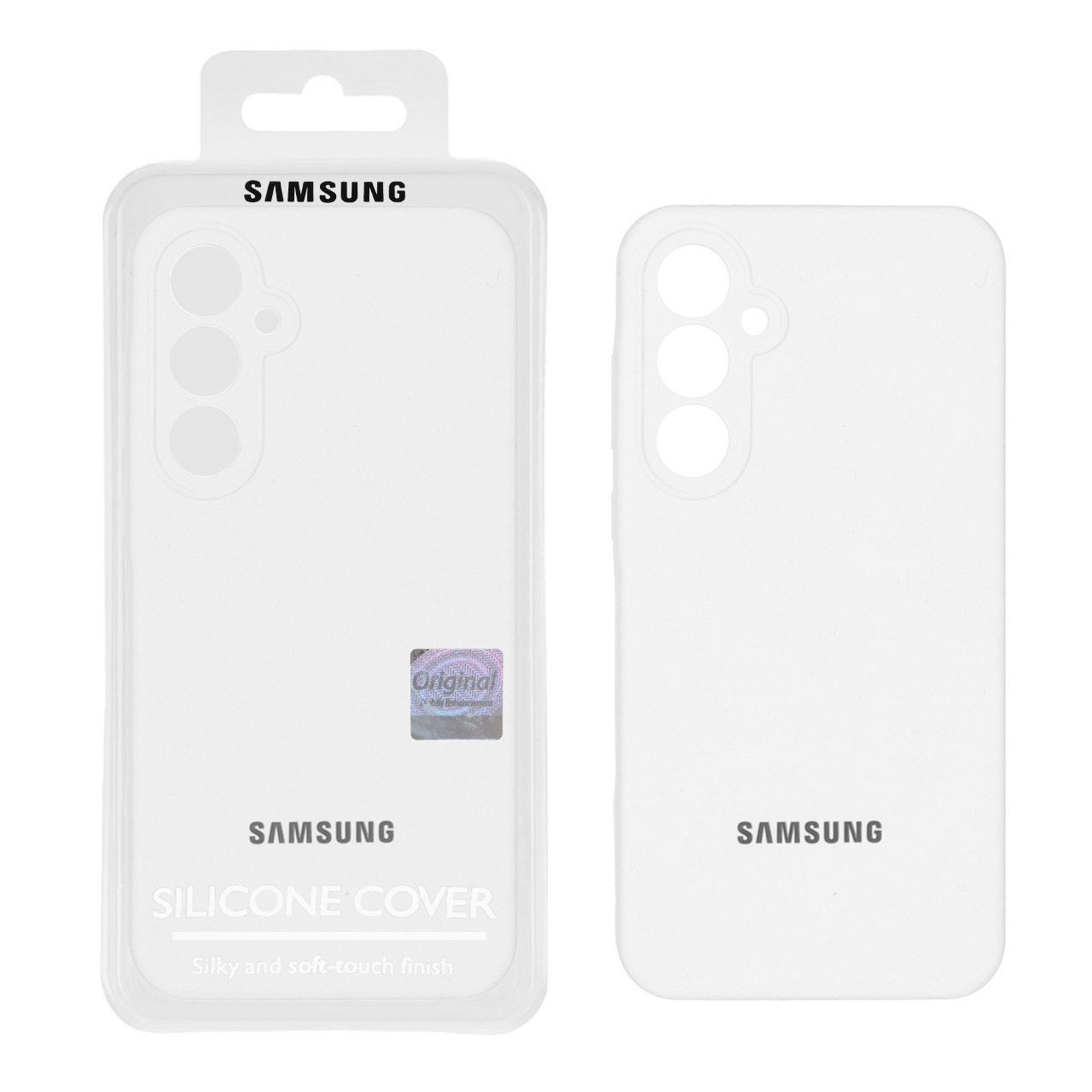 1408924 قاب سیلیکونی پاک کنی اورجینال Master Quality مدل Samsung Galaxy A55 - سفید (پک دار) - تصویر 1