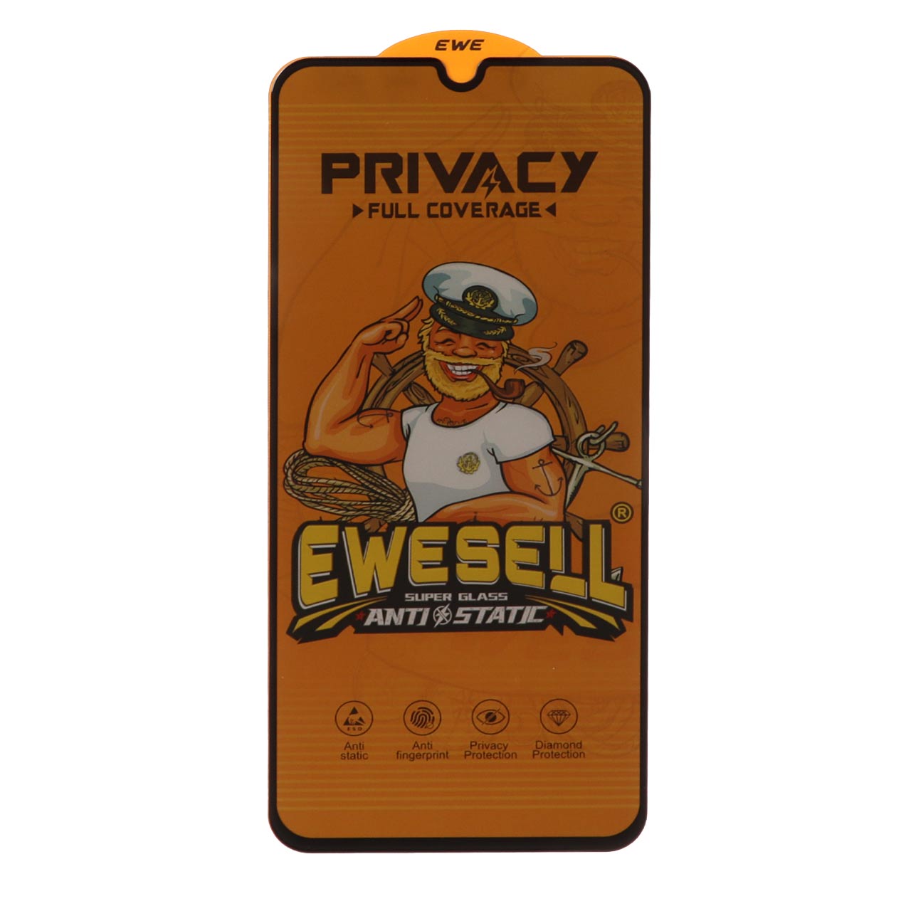 محافظ صفحه نمایش شیشه ای Full Cover Ewesell Anti Static Privacy مدل Samsung Galaxy A31 / A32 4G / A33 5G / A22 4G / F22 4G / M22 / M32 4G - اسپه کالا محافظ صفحه نمایش شیشه ای Full Cover Ewesell Anti Static Privacy مدل Samsung Galaxy A31 / A32 4G / A33 5G / A22 4G / F22 4G / M22 / M32 4G - تصویر 1