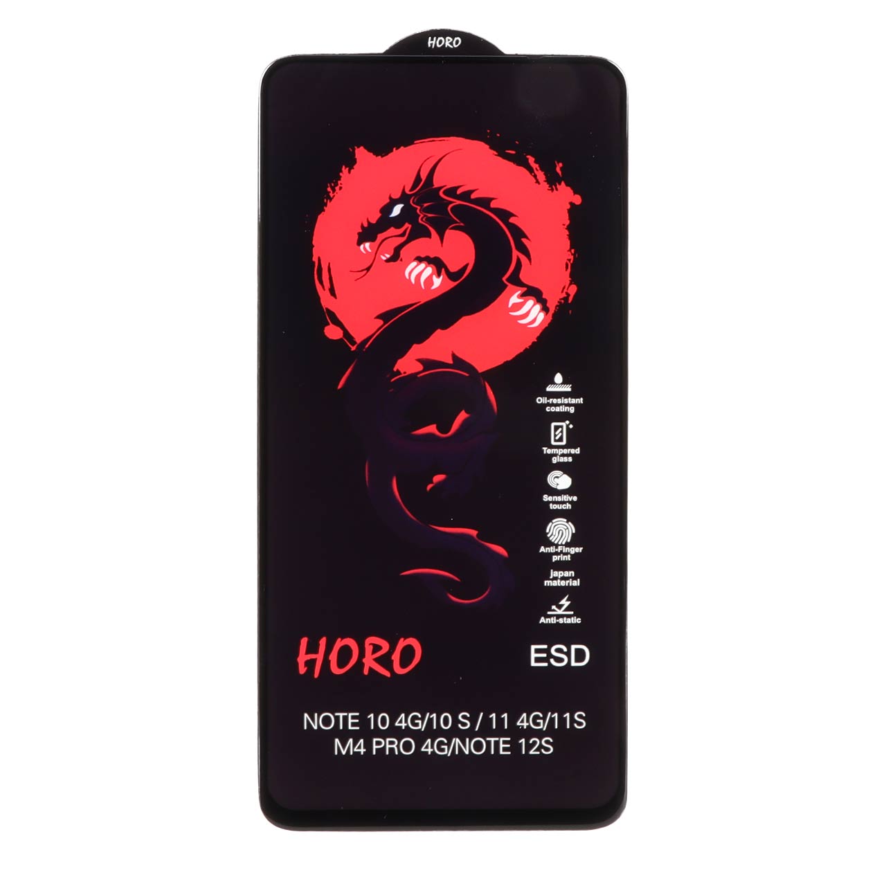 1484486 محافظ صفحه نمایش شیشه ای Full Cover ESD Horo مدل Xiaomi Redmi Note 12S / Redmi Note 11 4G / Redmi Note 11S / Redmi Note 10 4G / Redmi Note 10S / Poco M5S / Poco M4 Pro 4G - تصویر 1