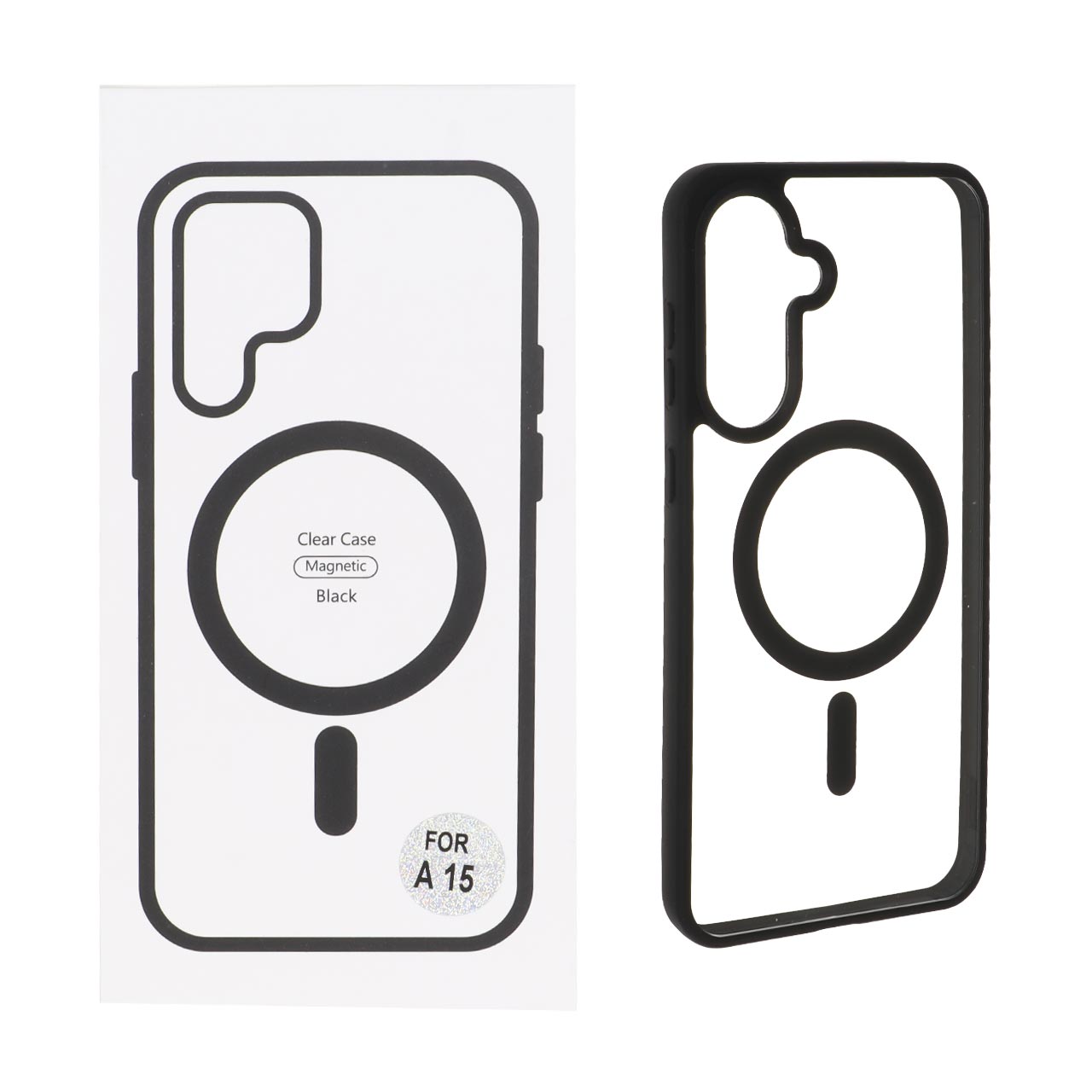 1508346 قاب شفاف Samsung Galaxy A56 / A36 با قابلیت شارژ MagSafe - مشکی (پک دار) - تصویر 1