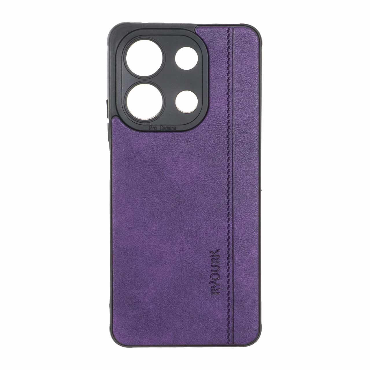 1512422 قاب طرح چرم RYOURK مدل Xiaomi Redmi Note 13 4G - بنفش - تصویر 1
