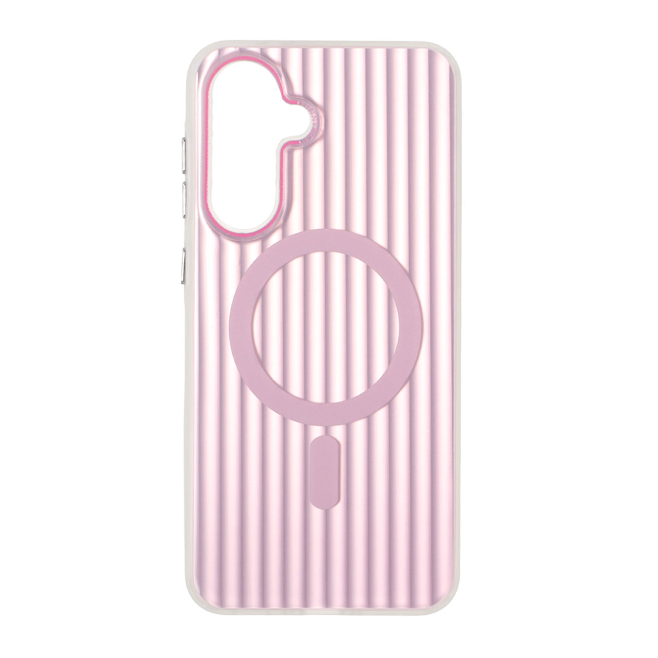 1515566 قاب کرکره ای Funnyrich طرح مگ سیف دور مات Samsung Galaxy A56 / A36 - صورتی - تصویر 1