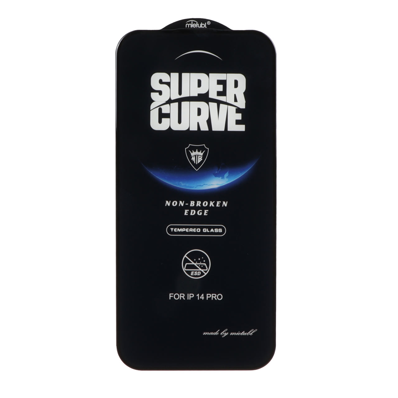 1517422 محافظ صفحه نمایش شیشه ای Full Cover ESD SUPER CURVE Mietubl مدل NTC - Apple iPhone 16 / iPhone 15 / iPhone 14 Pro - تصویر 1