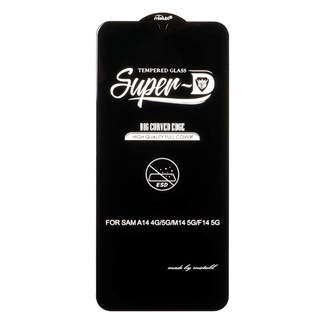 محافظ صفحه نمایش شیشه ای Samsung A14 / M14 / F14 / A22 5G - Full Cover Super D Mietubl - ESD - مشکی (بدون پک) - NTC ORG - اسپه کالا محافظ صفحه نمایش شیشه ای Samsung A14 / M14 / F14 / A22 5G - Full Cover Super D Mietubl - ESD - مشکی (بدون پک) - NTC ORG - تصویر 1