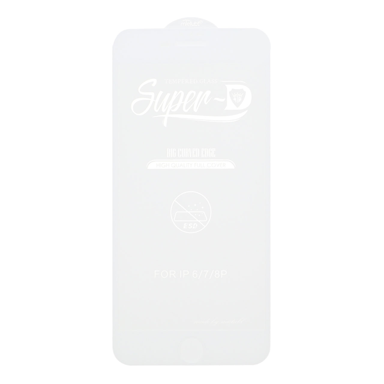 1542032 محافظ صفحه نمایش شیشه ای Apple iPhone 6 Plus / iPhone 6S Plus / iPhone 7 Plus / iPhone 8 Plus - Full Cover Super D Mietubl - ESD - سفید (بدون پک) - NTC ORG - تصویر 1