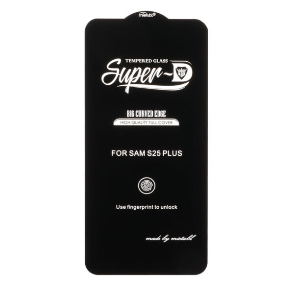 محافظ صفحه نمایش شیشه ای Samsung Galaxy S25 Plus / S24 Plus - Full Cover Super D Mietubl - مشکی (بدون پک) - NTC ORG