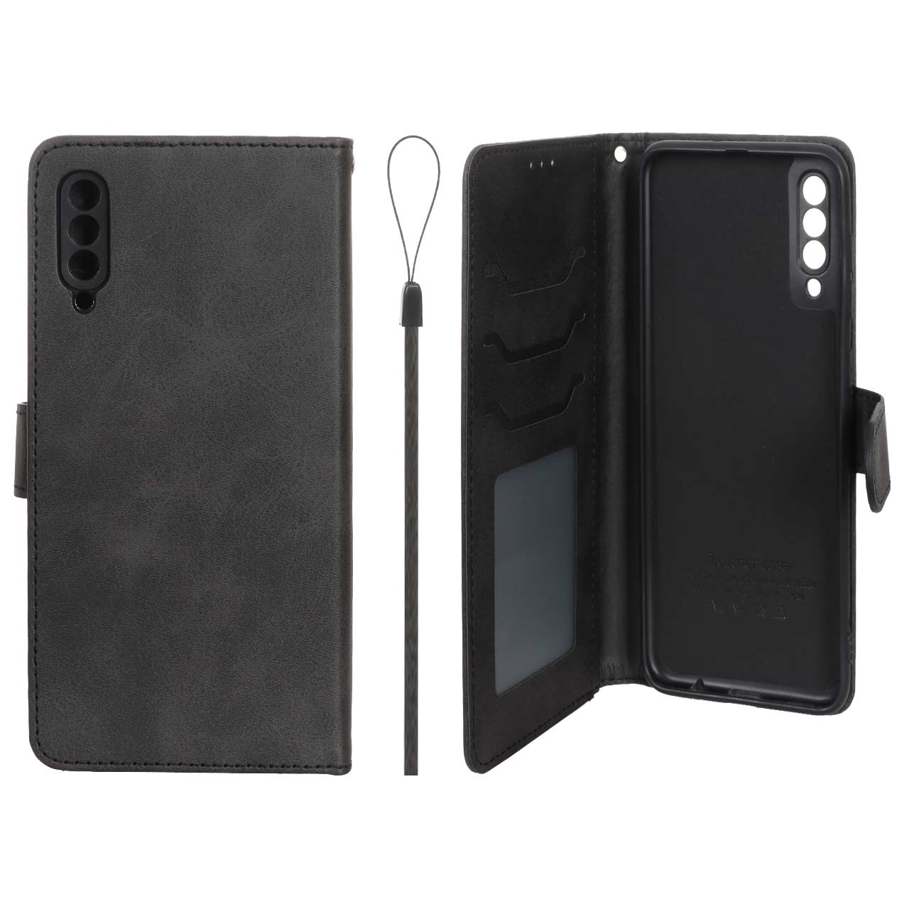 1584822 کیف موبایل مگنتی درجه یک داخل خز MNC Plus مدل Samsung Galaxy A50 / A50s / A30s - مشکی - تصویر 1