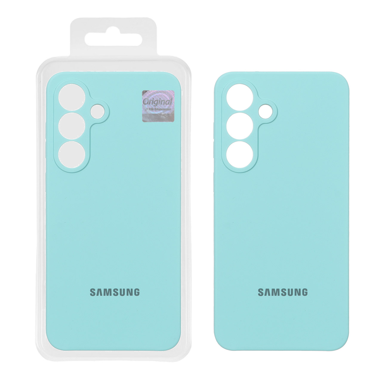 1608134 قاب سیلیکونی پاک کنی اورجینال Master Quality مدل Samsung Galaxy S25 FE - سبزآبی (پک دار) - تصویر 1