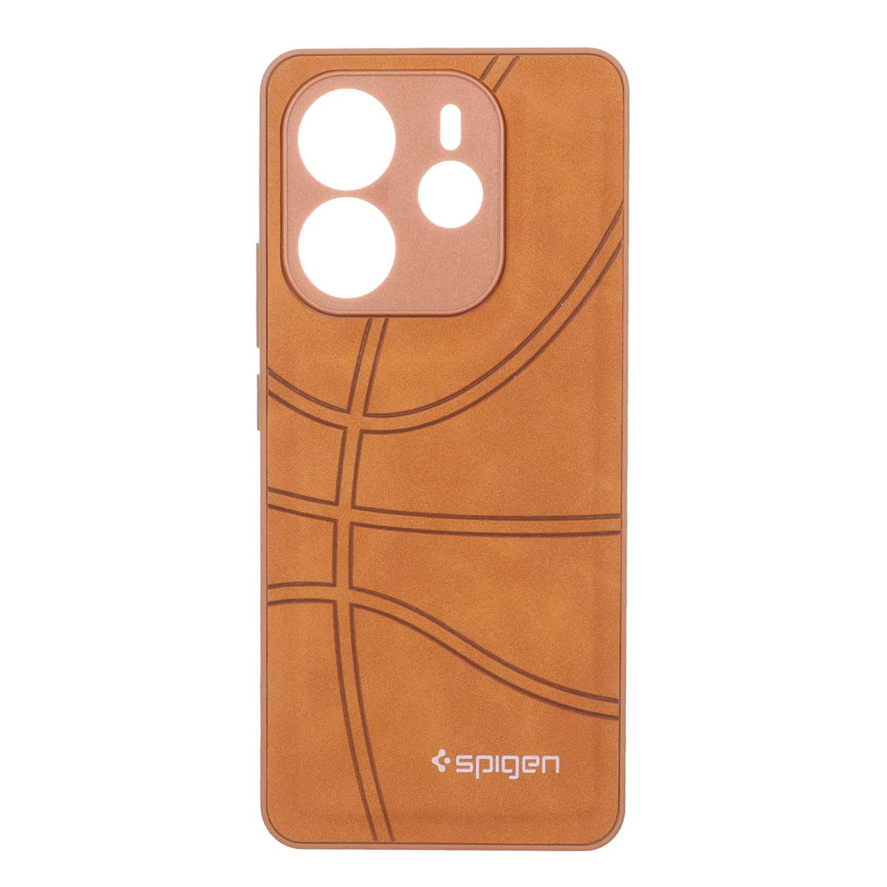 1612994 قاب طرح جیر Spigen بسکتبالی Xiaomi Redmi Note 14 4G - عسلی - تصویر 1