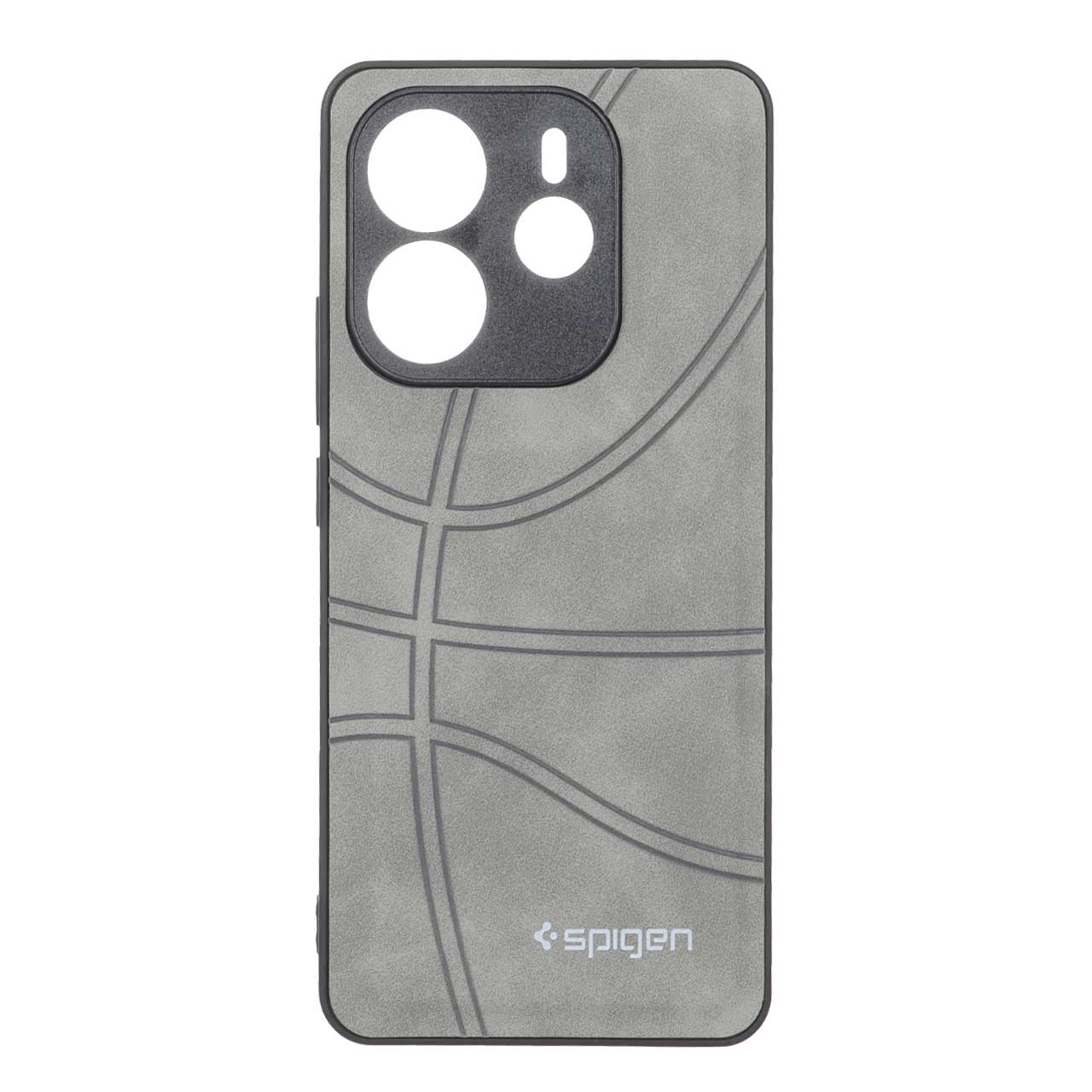 1612996 قاب طرح جیر Spigen بسکتبالی Xiaomi Redmi Note 14 4G - طوسی - تصویر 1