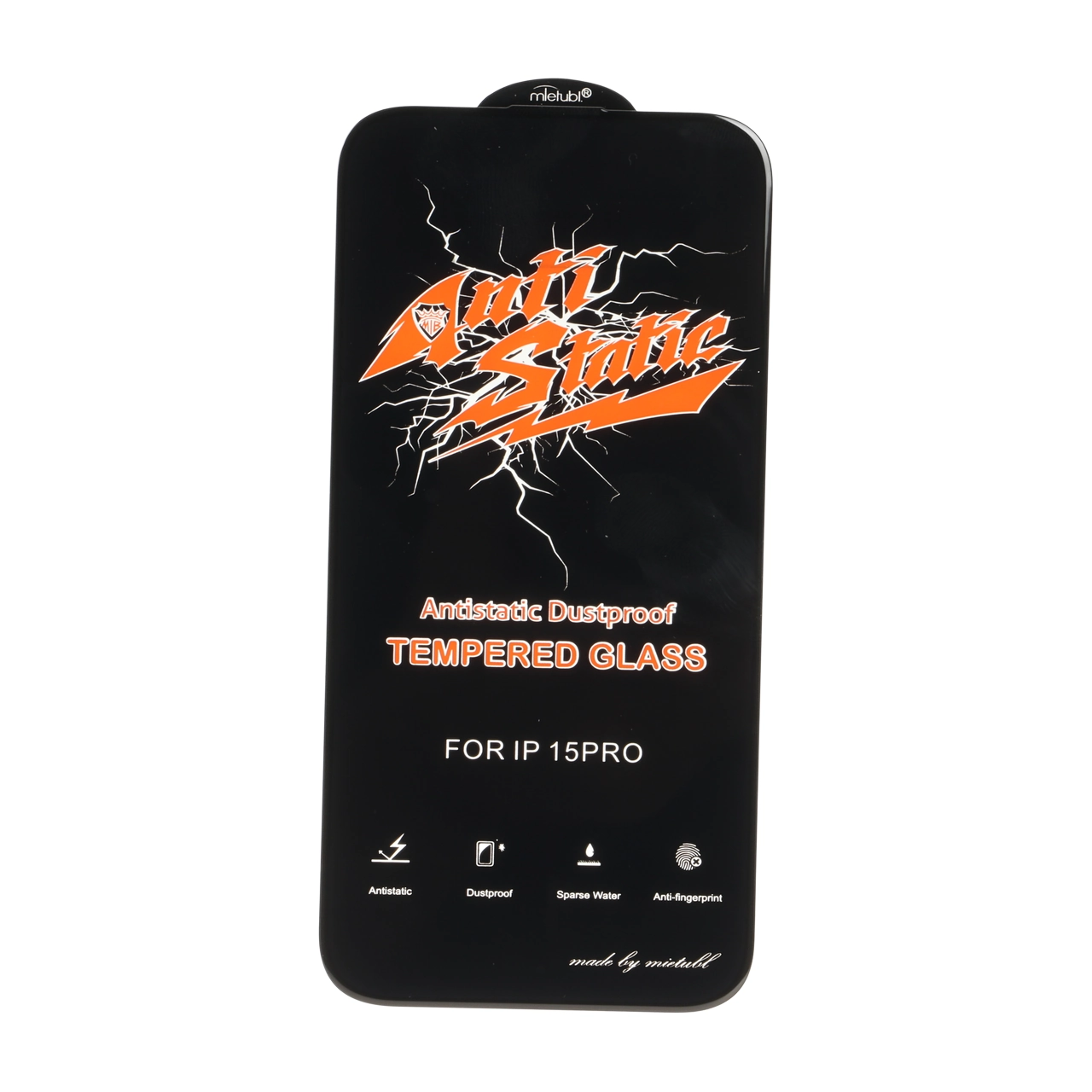 1625306 محافظ صفحه نمایش شیشه ای Full Cover Anti Static Mietubl مدل NTC ORG - Apple iPhone 15 Pro - تصویر 1